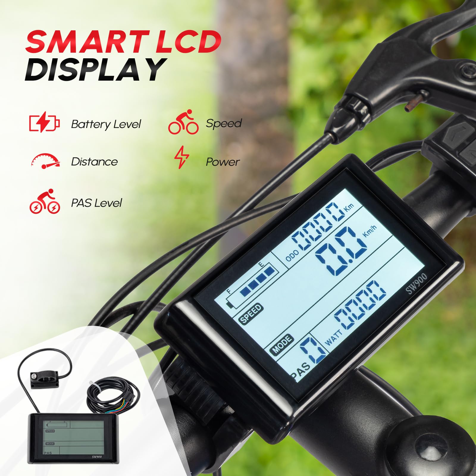 PEXMOR 48V 1200W Electric Bike Conversion Kit for 26