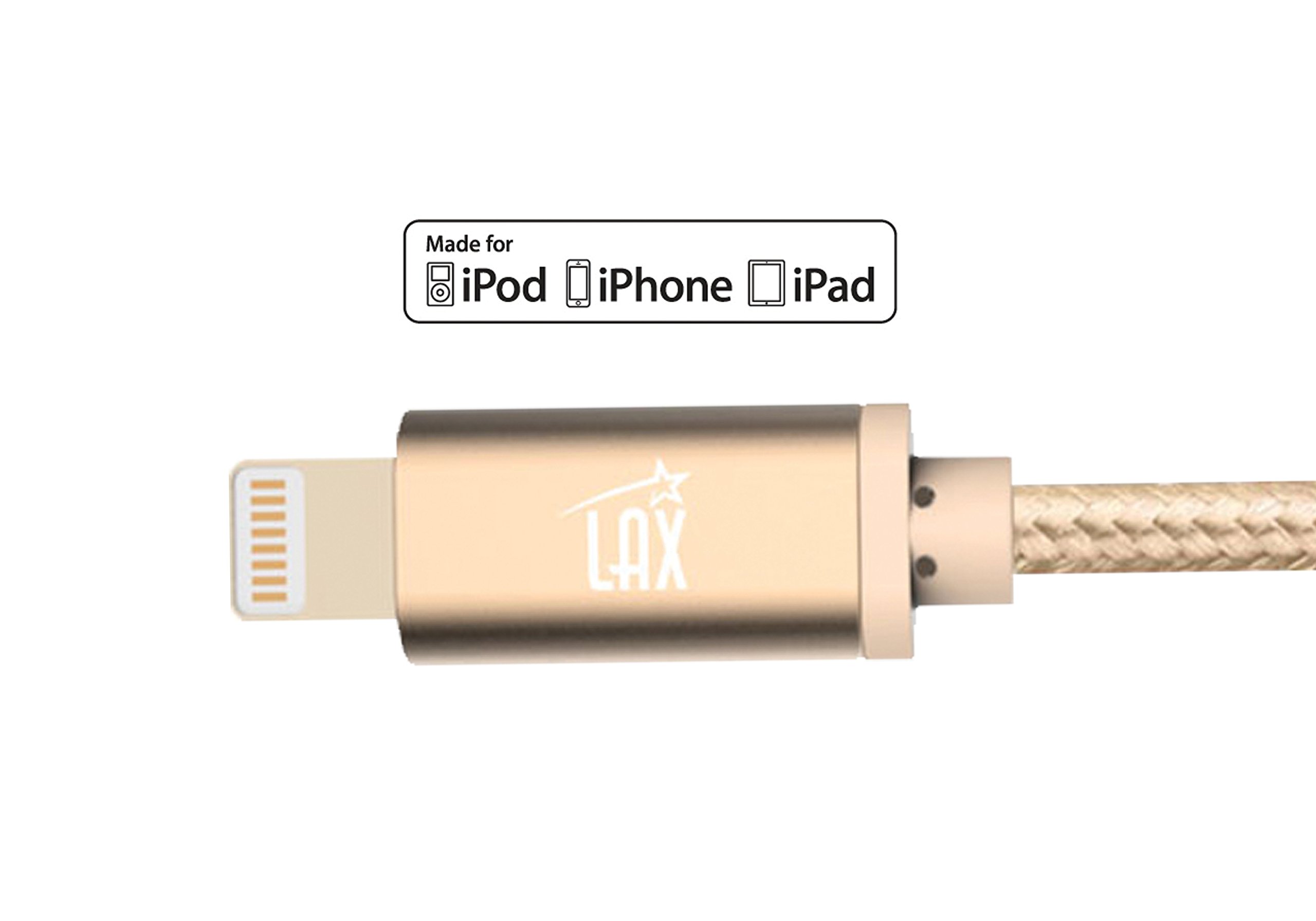MFi Certified iPhone Charger Lightning Cable - Durable Braided USB Cord for iPhone 14/13/12/11/XS/XR/X/8/7, iPad & iPod | Fast Charging & Data Sync | Home, Office & Travel Use