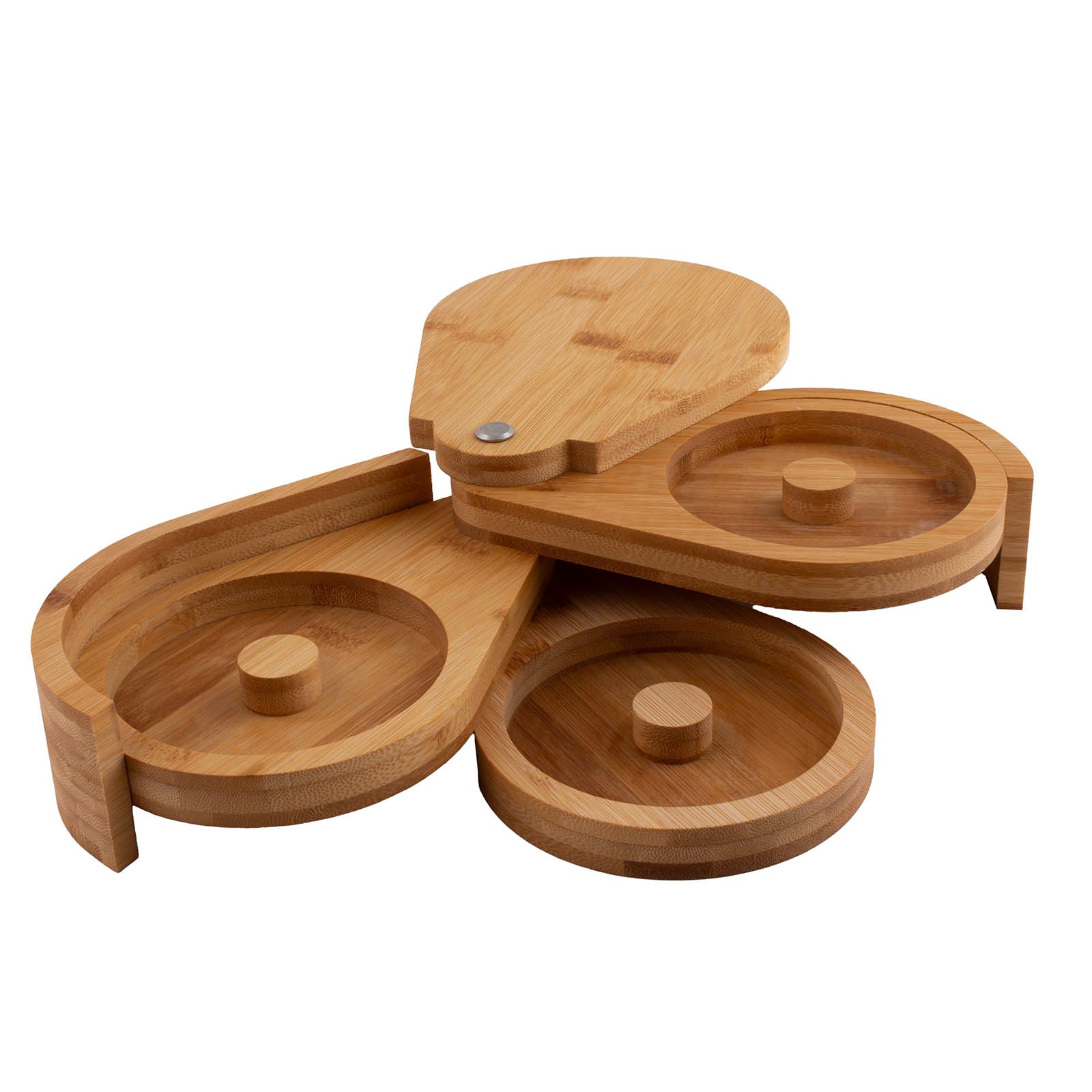 BarConic® 3-Tier Bamboo Salt Rimmer - Premium Cocktail & Margarita Salt Rim Set for Home Bars, Parties & Professional Bartending
