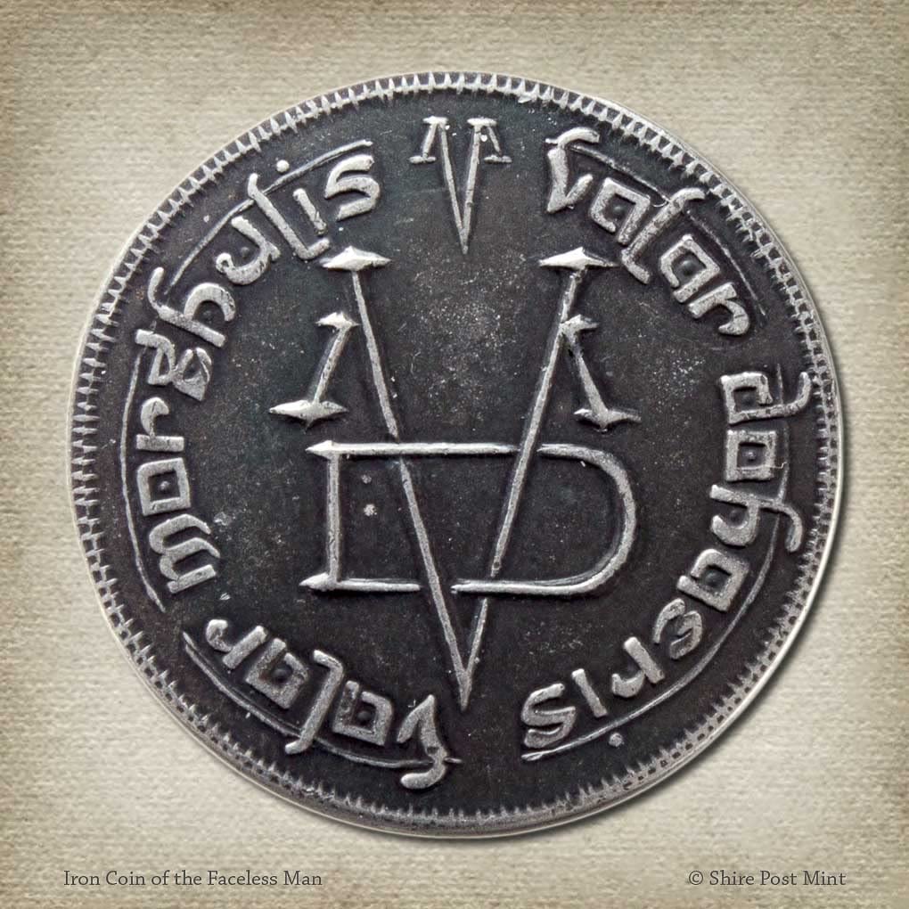 Game of Thrones Iron Coin of The Faceless Man - Officially Licensed Collectible Replica | Perfect for GOT Fans, Cosplay, and Medieval Fantasy Decor