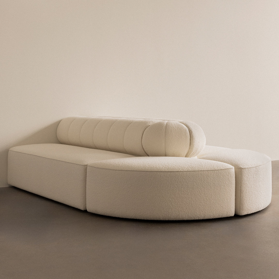 Modular Sofa with Open Components - Customizable Sectional Couch for Living Room, Lounge & Office - Eave Seamline Design