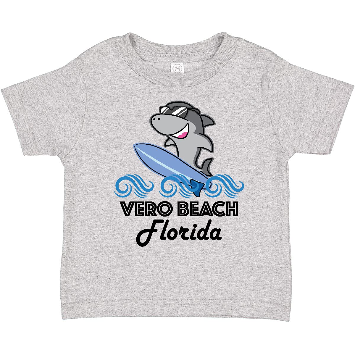 Funny Shark Toddler T-Shirt - Vero Beach Florida Vacation Design | Soft Cotton Kids Tee for Beach Trips & Family Outings