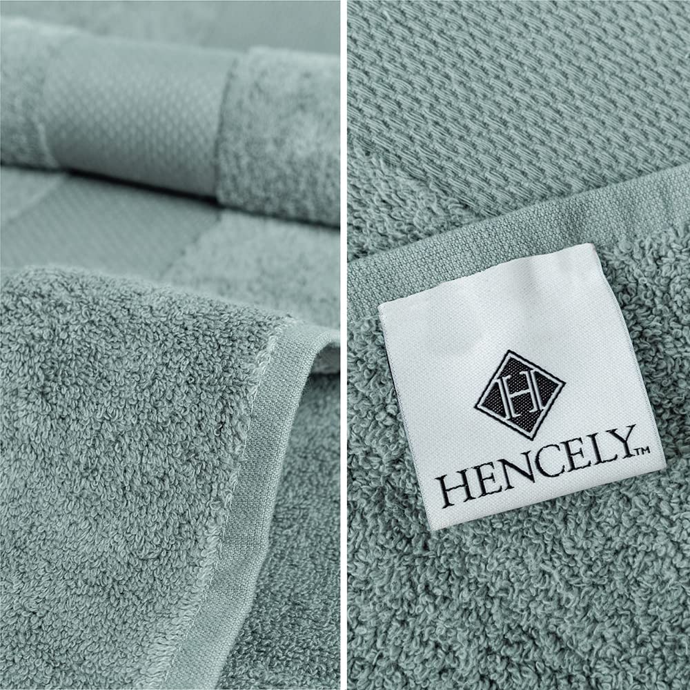 Premium 18-Piece Bath Towel Set - 100% Turkish Cotton, Ultra Absorbent & Quick Dry - 6 Bath Towels, 6 Hand Towels, 6 Washcloths - Luxury Spa & Hotel Quality - Perfect for Home, Gym, and Guest Bathrooms - Dark Green 18-Pack