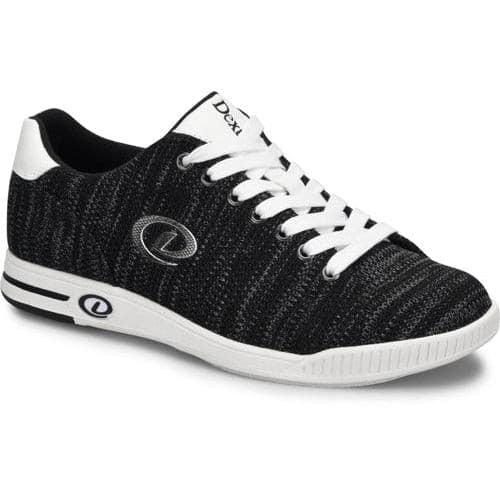Dexter Men's Pacific Black & Silver Bowling Shoes - Comfortable & Durable for League Play & Tournaments