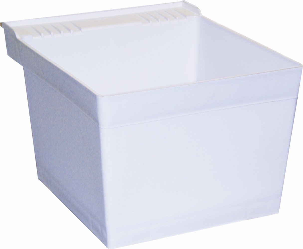 American Standard Fiat White Compression Stone Single Tub with Hanger - Perfect for Small Bathrooms & Space-Saving Storage Solutions