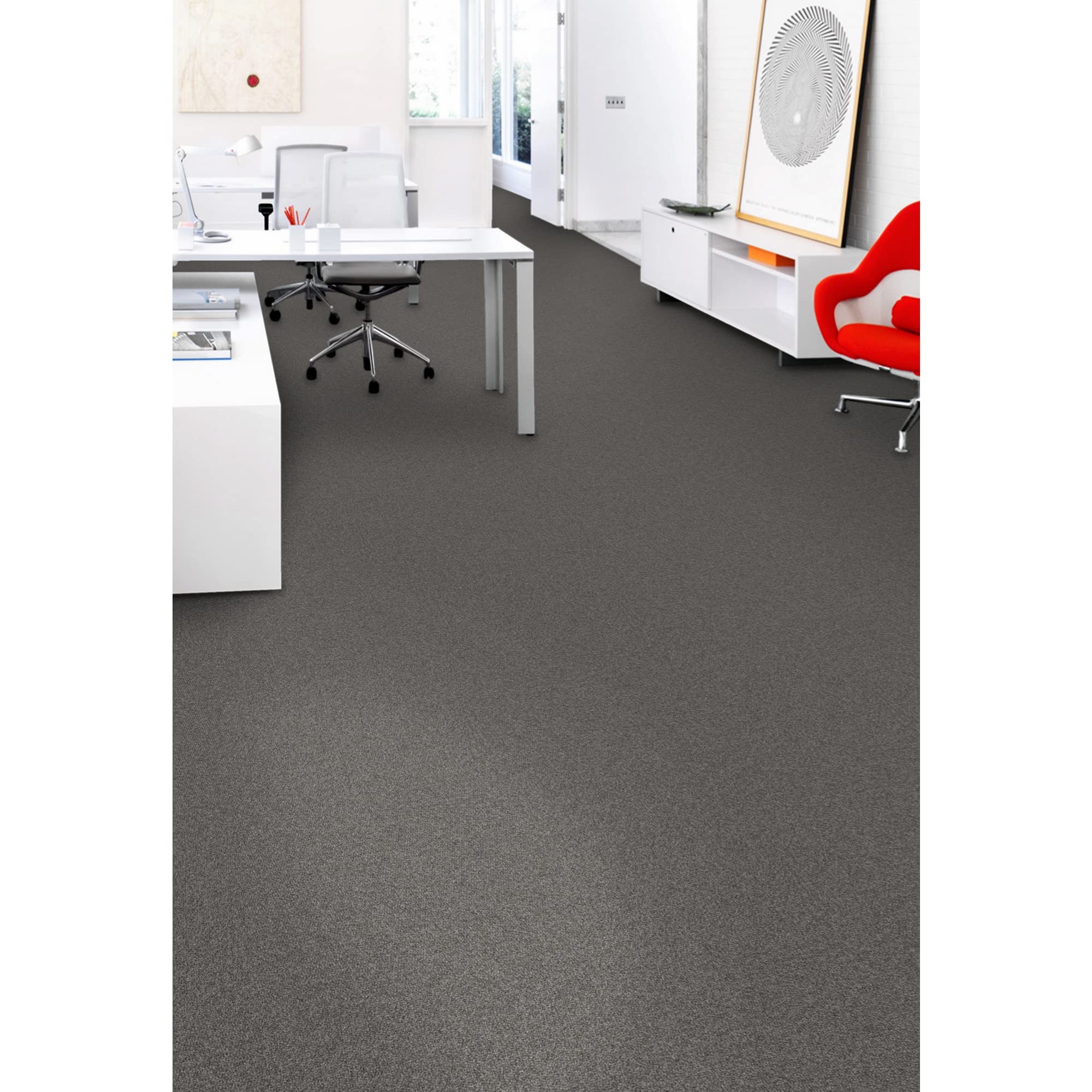 Mohawk Advance 24x24 Inch Berber Loop Pile Carpet Tiles - 0.11