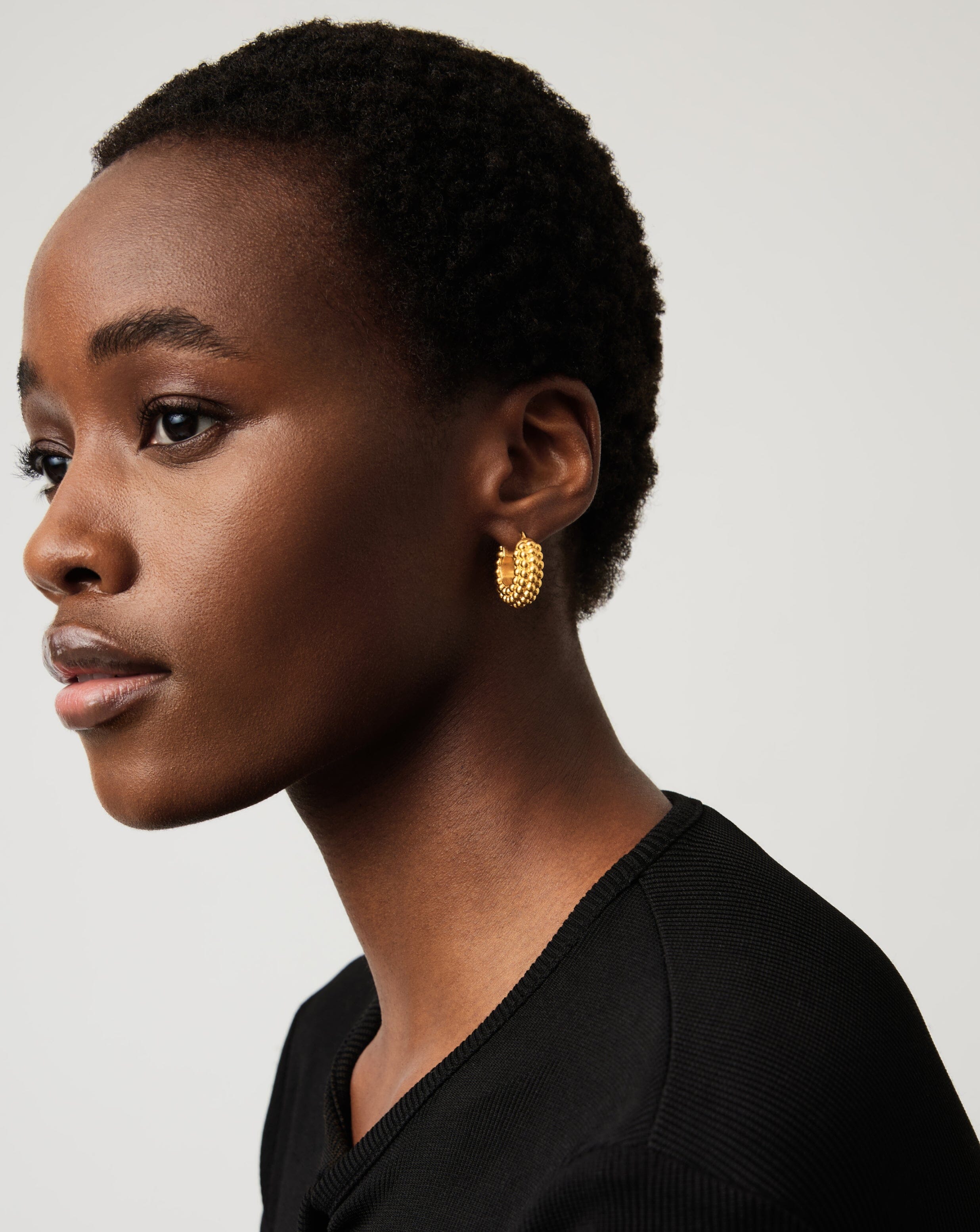 18k Gold Plated Baya Hoop Earrings for Women - Trendy Fashion Jewelry for Everyday Wear, Parties & Special Occasions