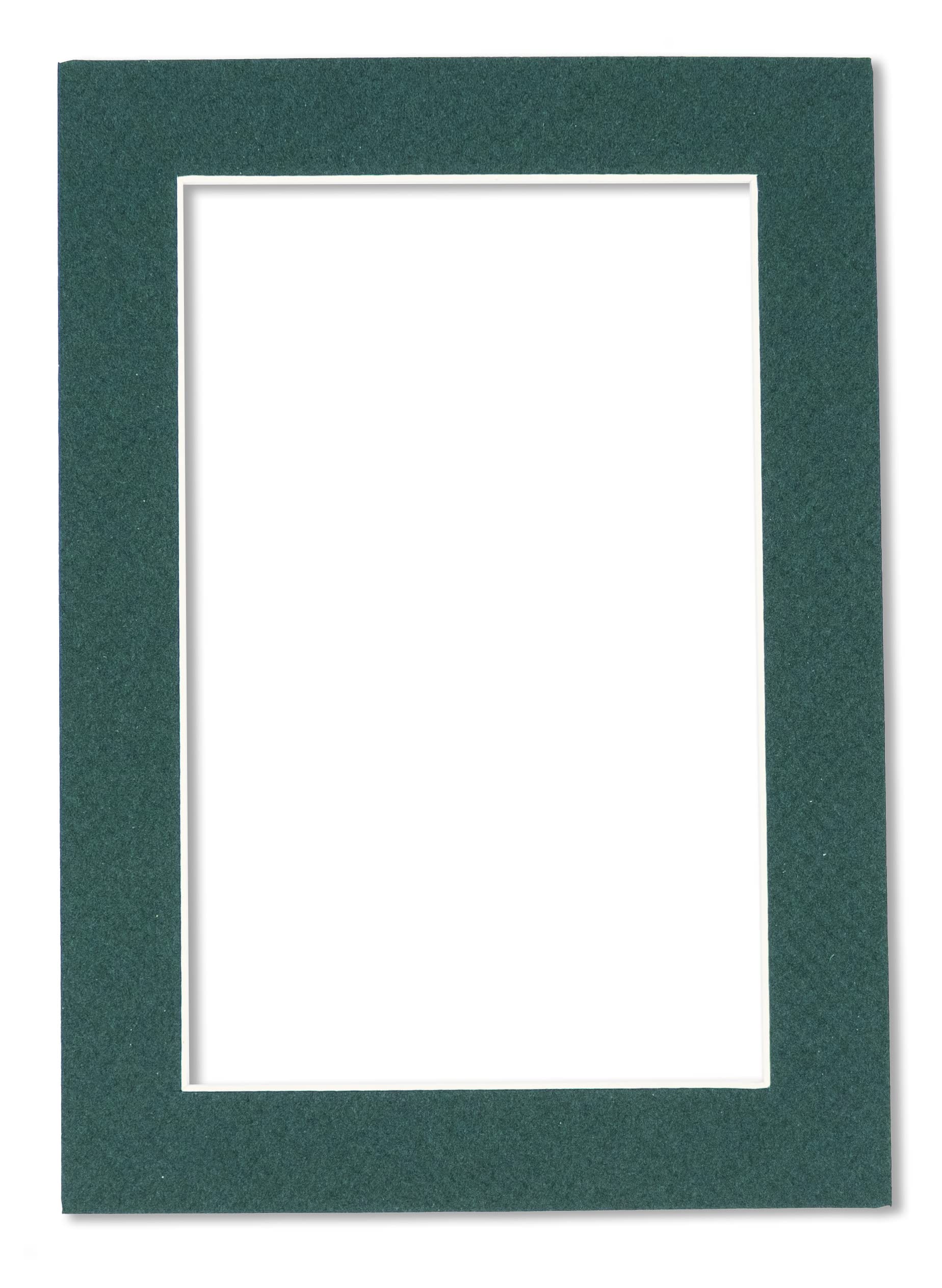 30x40 Acid-Free Forest Green Precut Matboard with Bevel Cut for 27x36 Photos - Includes Backing Board & Crystal Clear Self-Seal Photo Mat Bag - 4-Ply Thickness for Picture Framing, Art Displays, and Home Decor