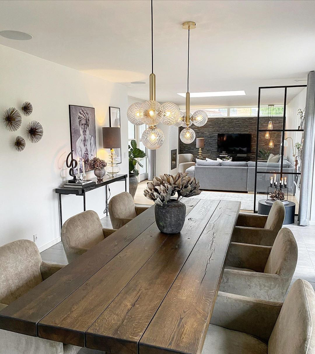 Miira Modern Pendant Light - Sleek Hanging Lamp for Kitchen Island, Dining Room & Bedroom - Adjustable LED Ceiling Light Fixture with Dimmable Warm White Light