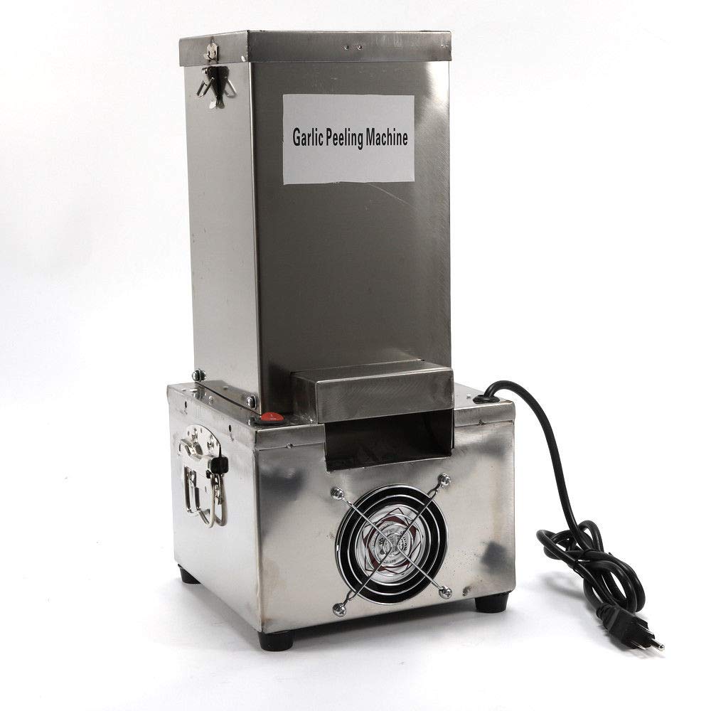 110V Commercial Garlic Peeling Machine - Electric Stainless Steel Garlic Peeler with 25kg/h Speed - Automatic Garlic Skin Remover for Restaurants, BBQ Shops, Hotels & Canteens - Perfect for Bulk Food Prep & Commercial Kitchens