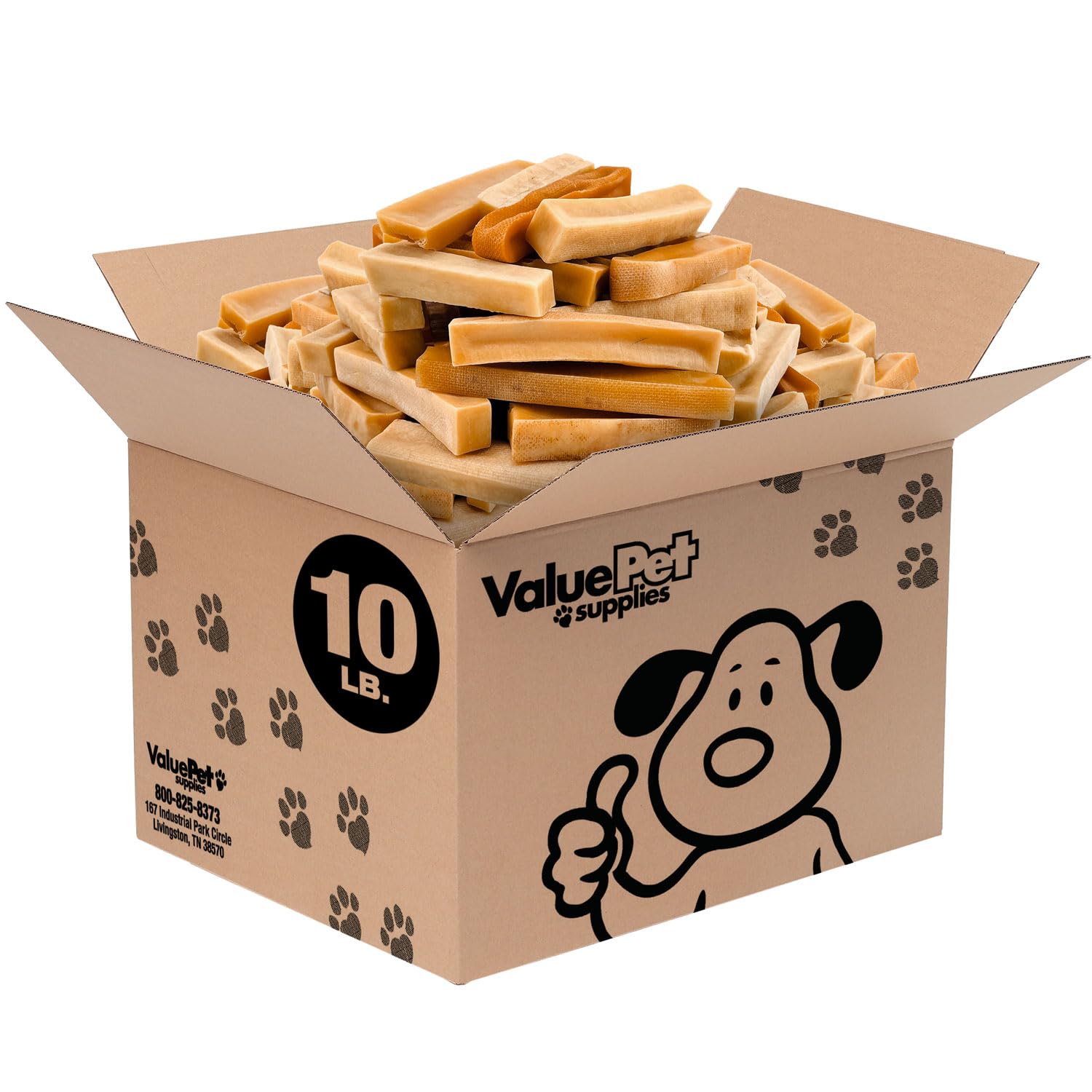 ValueBull Himalayan Yak Cheese Dog Chews - All Natural, Long-Lasting Treats for Aggressive Chewers, Medium Size, 10 lb Bulk Pack - Healthy & Safe, Low Odor Nepal Yak Milk Chews for Large Dogs, Puppies & Training Rewards