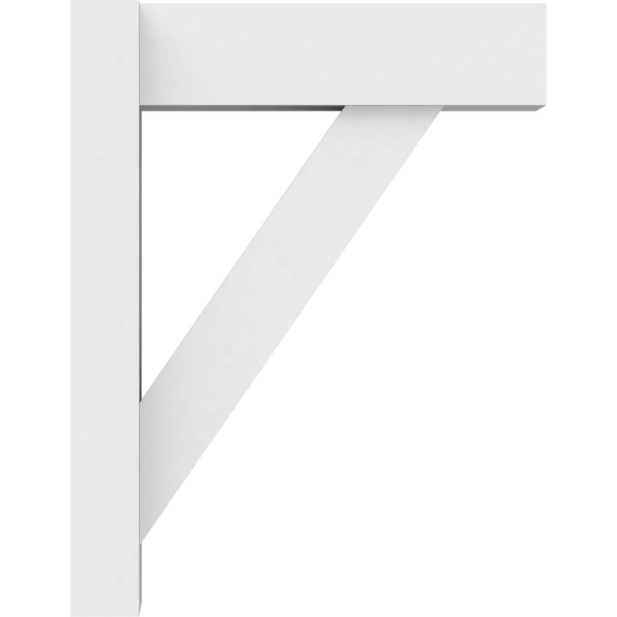 Ekena Millwork OUTP05X14X18TRA05 Traditional Architectural Grade PVC Outlooker with Block Ends - 5