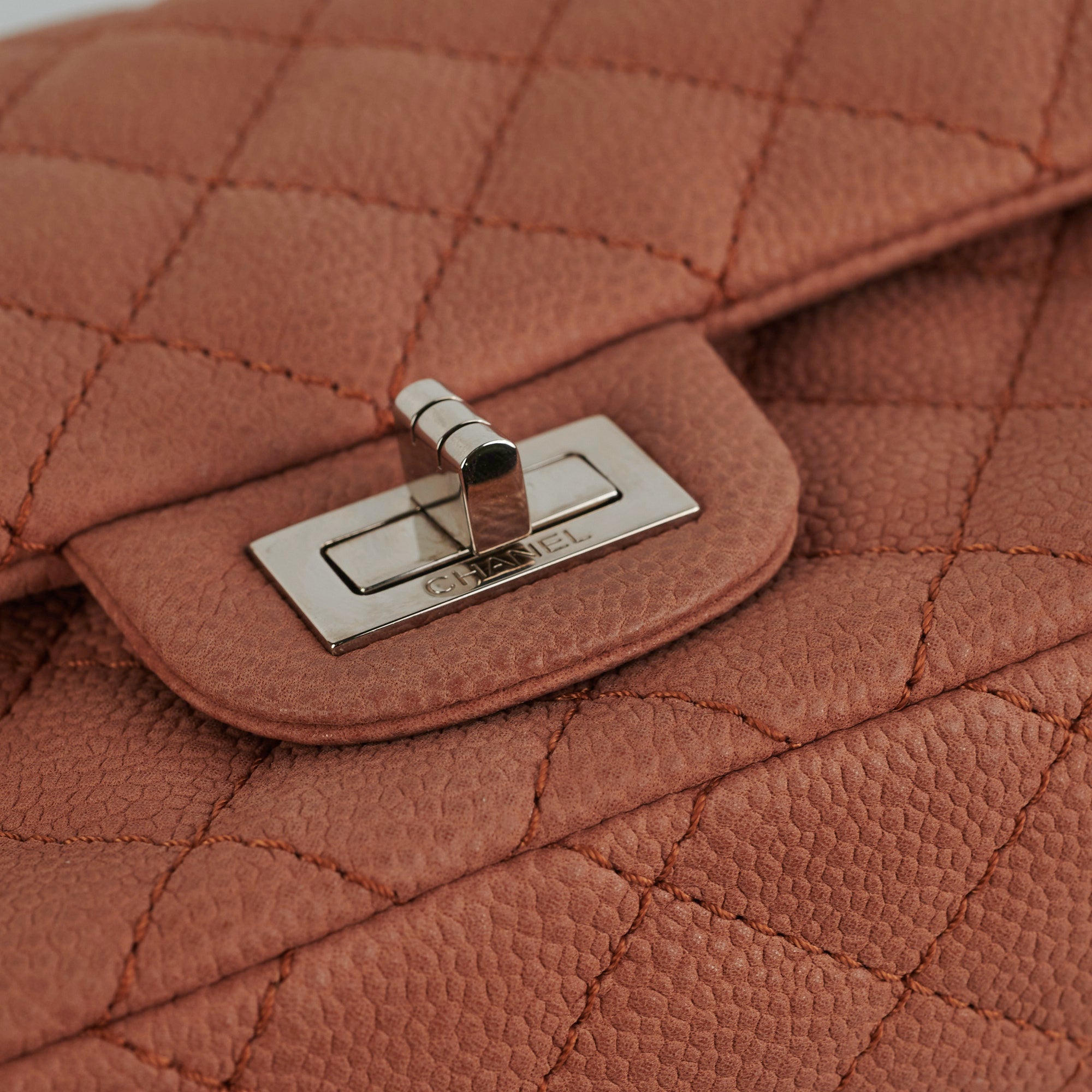 Chanel 2.55 Reissue 226 Handbag in Nubuck Caviar Leather Terracotta Color - Luxury Crossbody Bag for Women, Perfect for Date Night & Special Occasions