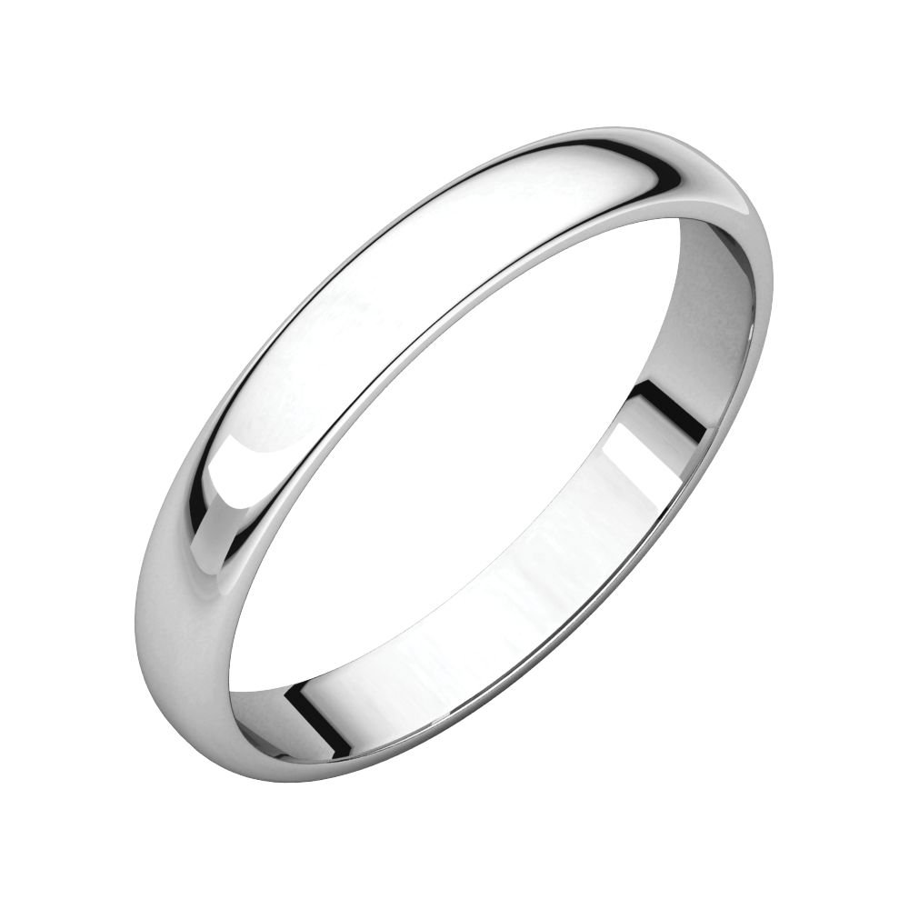 10K Gold Half Round Band Ring for Women - White Gold, Yellow Gold, Rose Gold - 2mm to 8mm Width & Multiple Sizes - Elegant Stackable Rings for Everyday Wear, Anniversary Gifts & Special Occasions