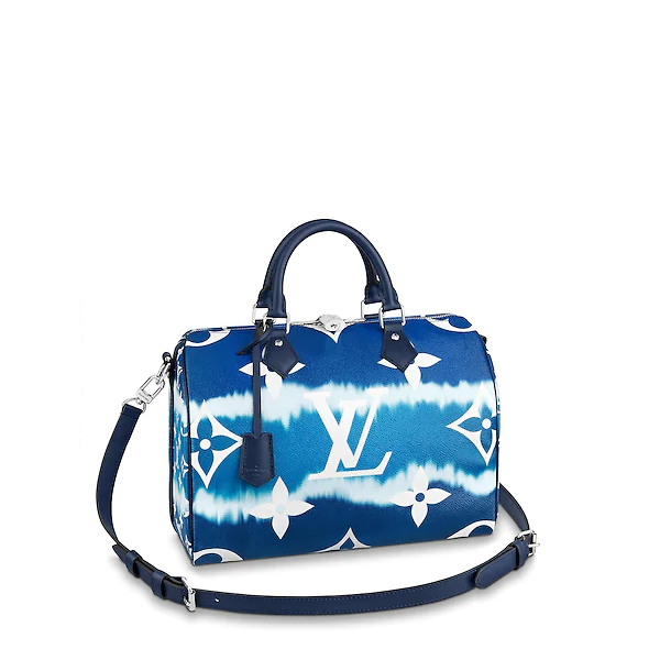 Authentic Louis Vuitton Escale Speedy Bandouliere 30 Handbag in Blue - Luxury Crossbody Bag for Women, Perfect for Travel, Work & Everyday Use