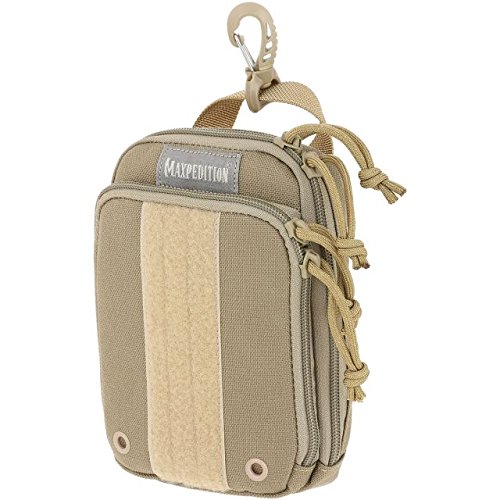 Maxpedition Ziphook Pocket Organizer Small - Khaki Color EDC Gear for Outdoor, Camping & Travel Accessories - Perfect for Hiking, Tactical Use & Daily Carry Essentials