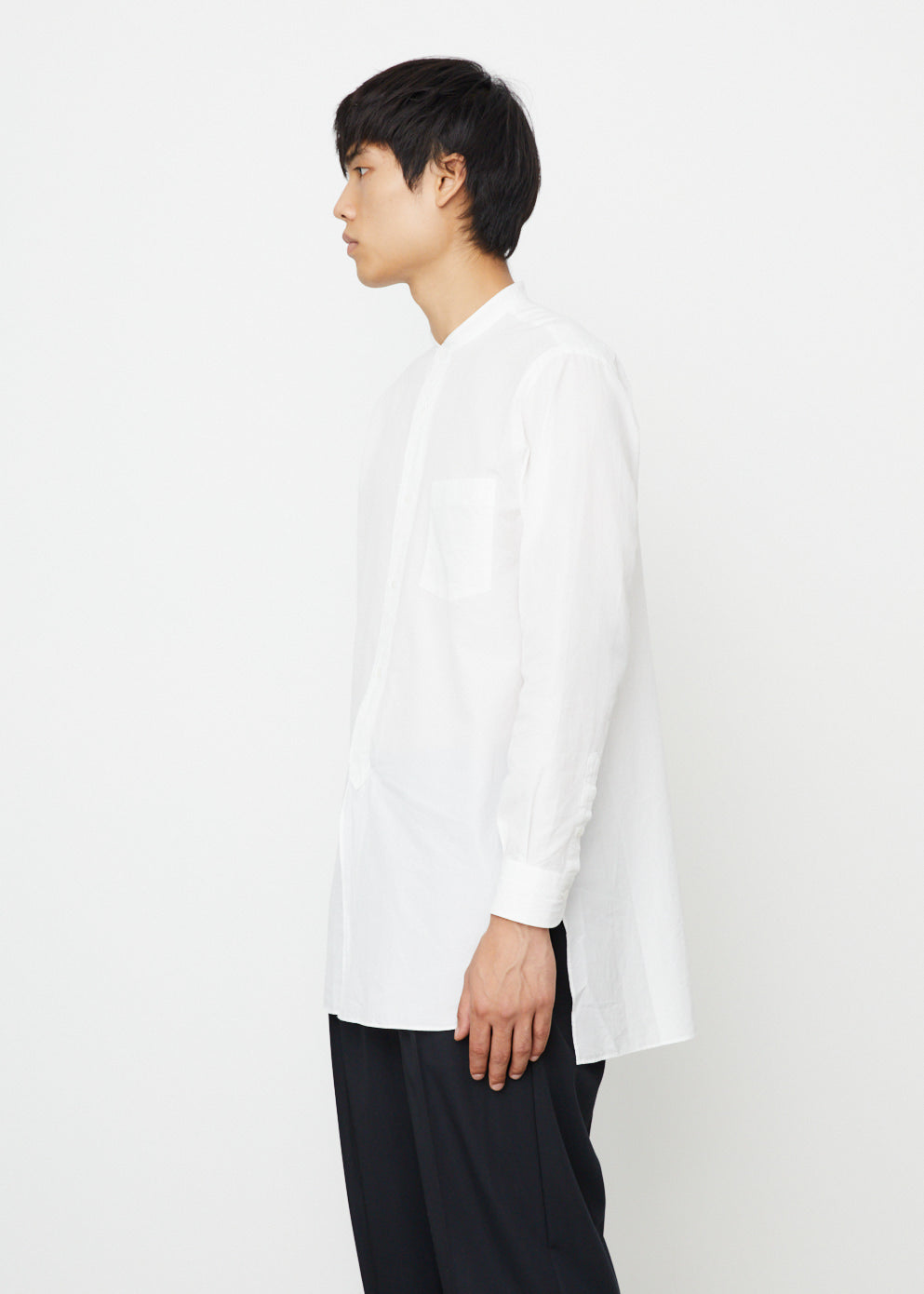 Men's Casual Band Collar Shirt - Slim Fit Short Sleeve Button Up Shirt for Summer | Perfect for Beach, Vacation & Outdoor Activities