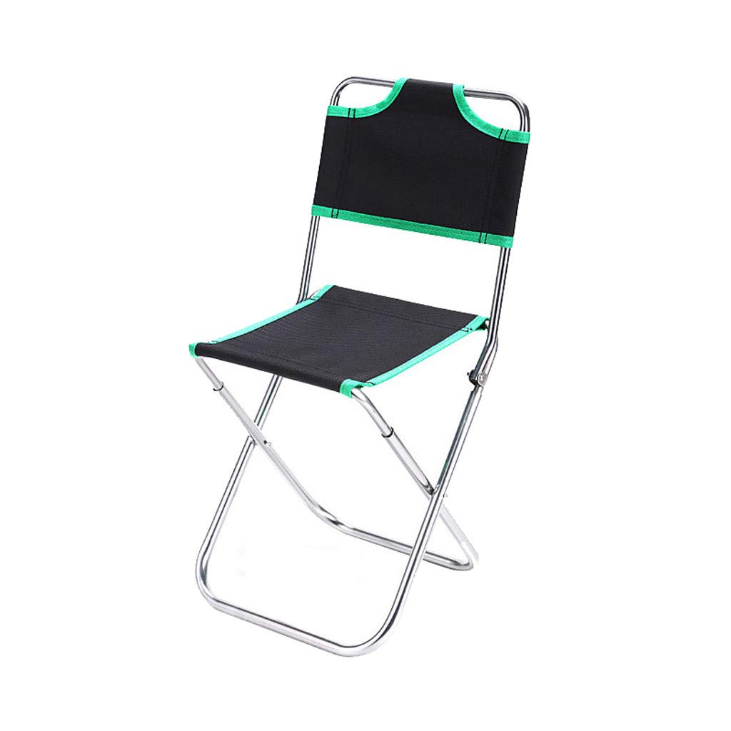 Portable Folding Camping Chair - Lightweight Outdoor Stool for Fishing, Beach, BBQ & Picnic | Compact Foldable Design with Carry Bag | Perfect for Camping Trips, Backyard Relaxing & Outdoor Adventures (Green)