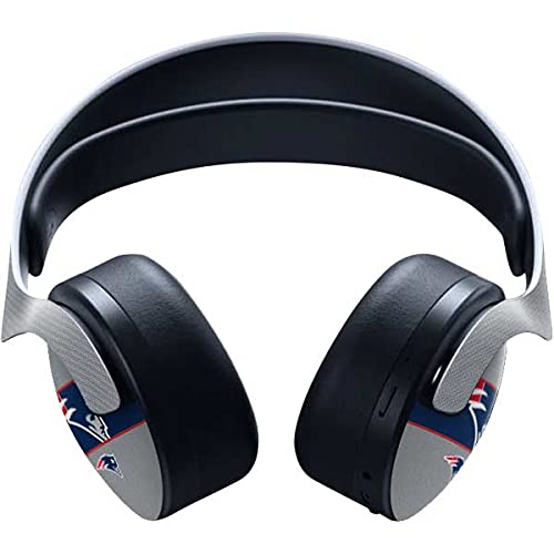 Officially Licensed NFL New England Patriots Zone Block Gaming Skin Decal for PS5 Pulse 3D Wireless Headset - Custom Protective Cover for Gaming Sessions & Sports Fan Collectibles
