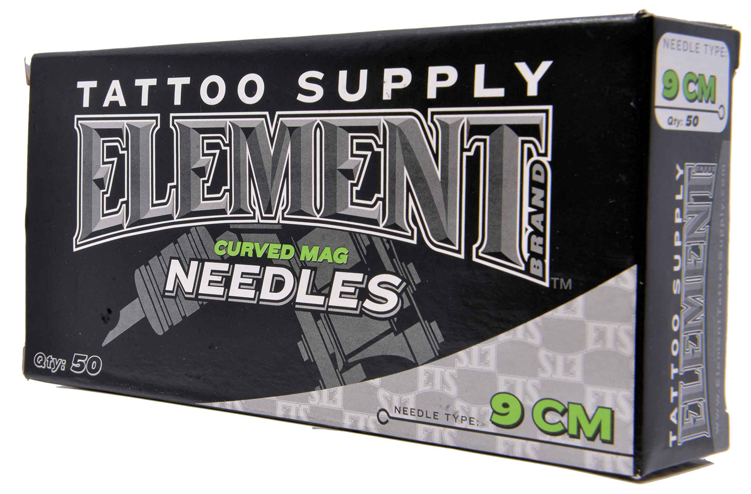 Professional Tattoo Needles - 50pcs Long Bar Curved Magnum Needles (9CM) for Smooth Shading & Coloring - Ideal for Tattoo Artists & Beginners - Perfect for Studio & Home Tattooing