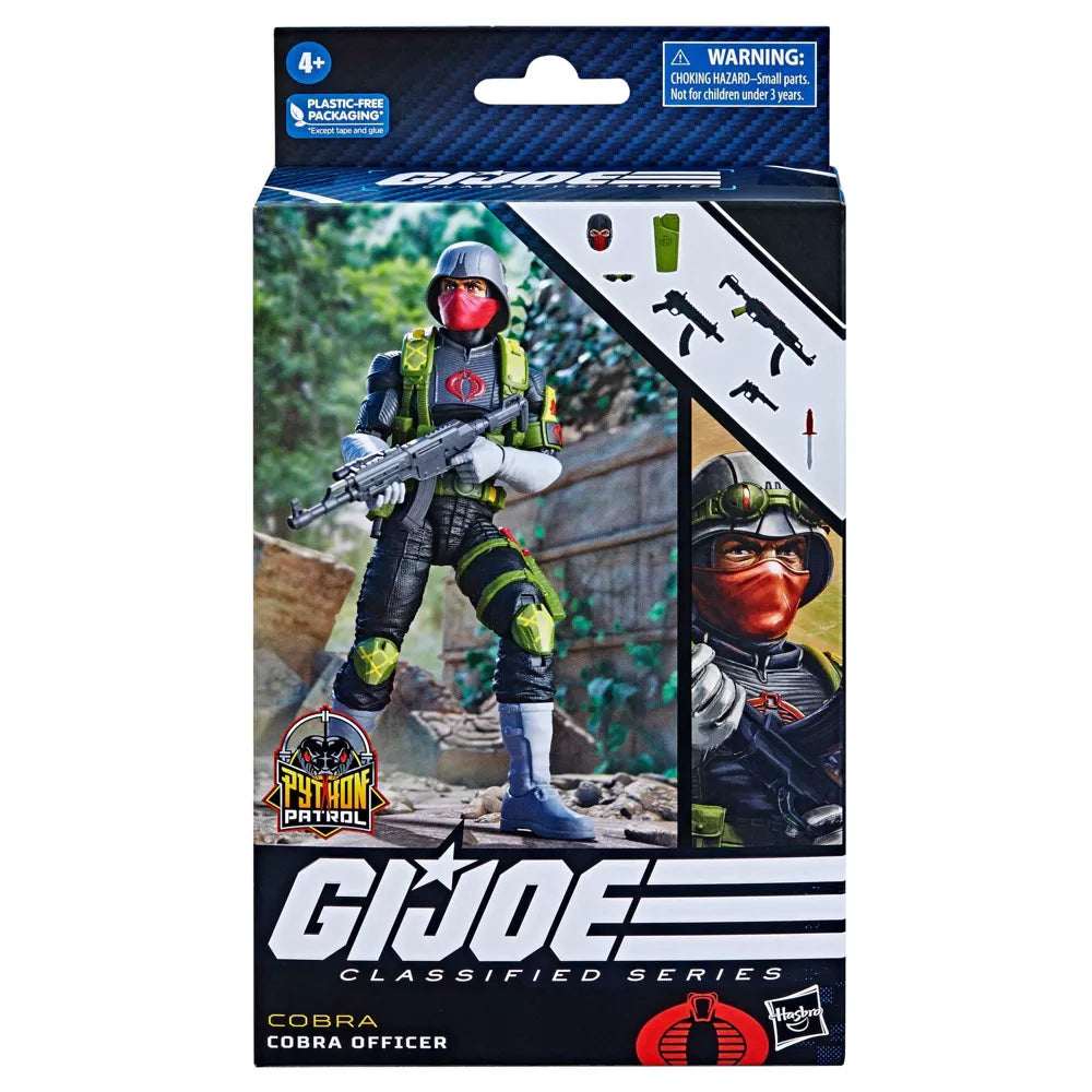 G.I. Joe Classified Series Python Patrol Cobra Officer Action Figure - Target Exclusive Collectible Toy for Adults & Fans | Military Display, Cosplay Prop, Gift for Collectors