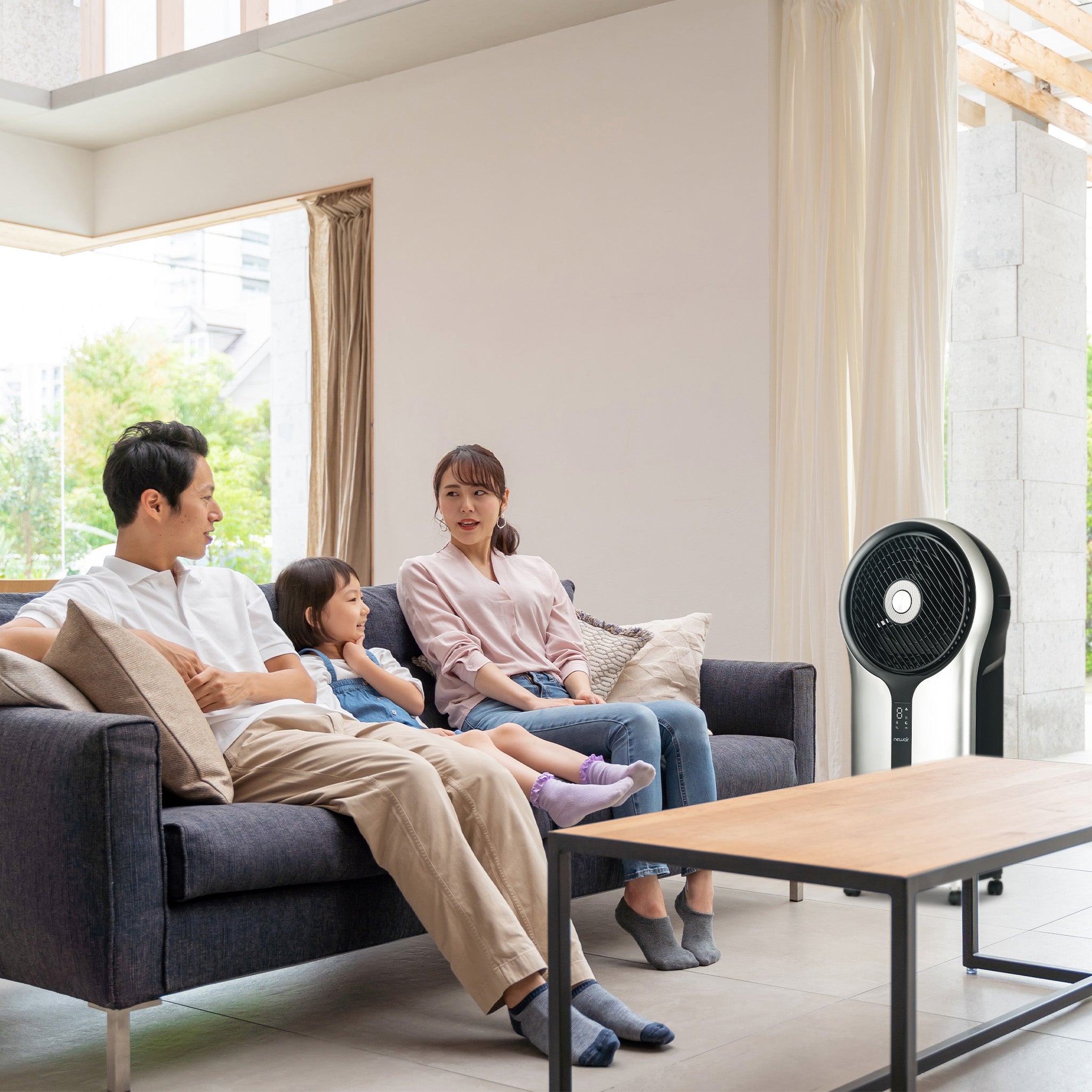 Newair® 470 CFM Evaporative Air Cooler - Portable Cooling Fan with Honeycomb Pad for Home, Office & Outdoor Use - Silver