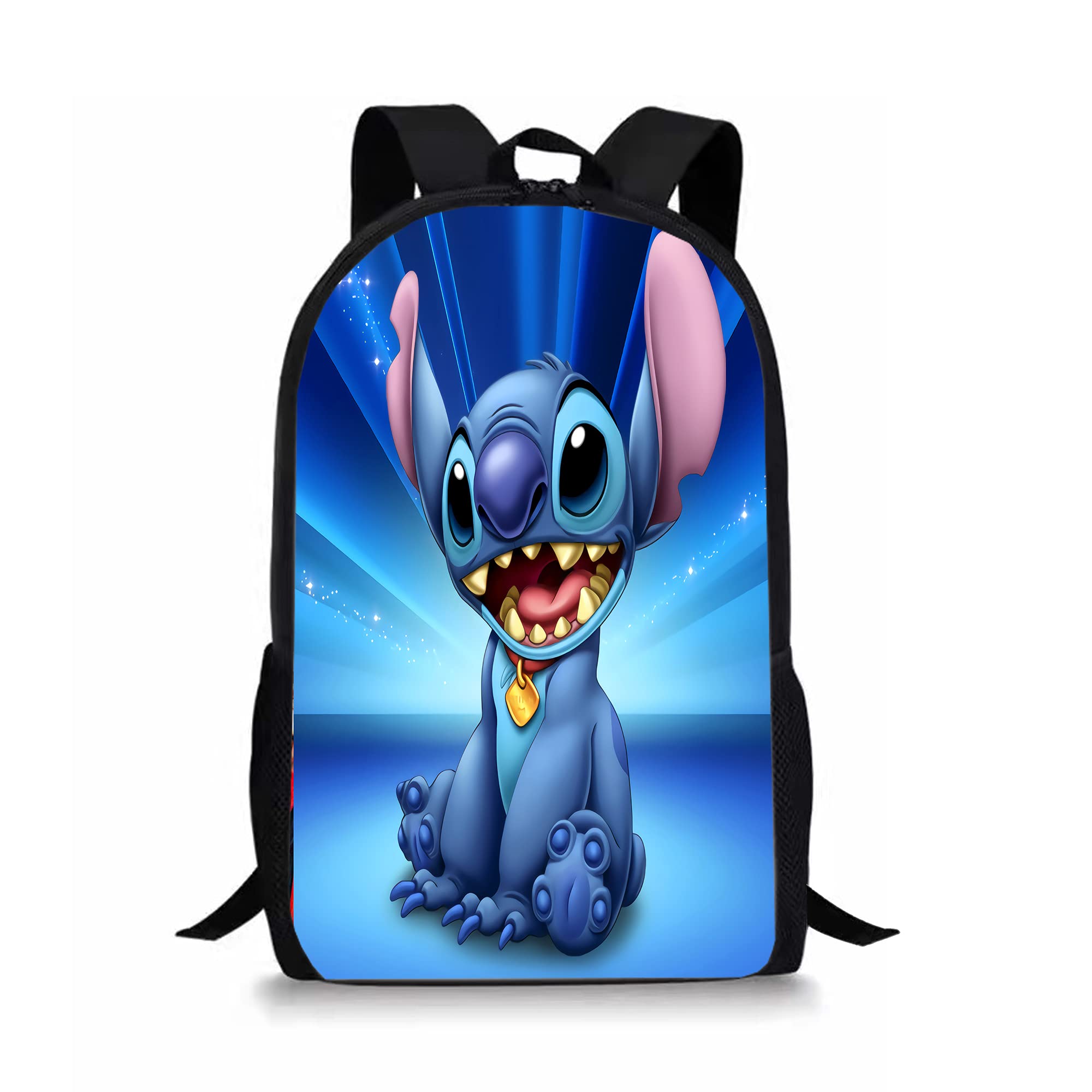 **Cartoon Backpack 17 Inch Large Capacity School Backpack for Boys & Girls - Lightweight, Breathable, Water-Resistant - Perfect for Travel, Hiking, and Daily Use**