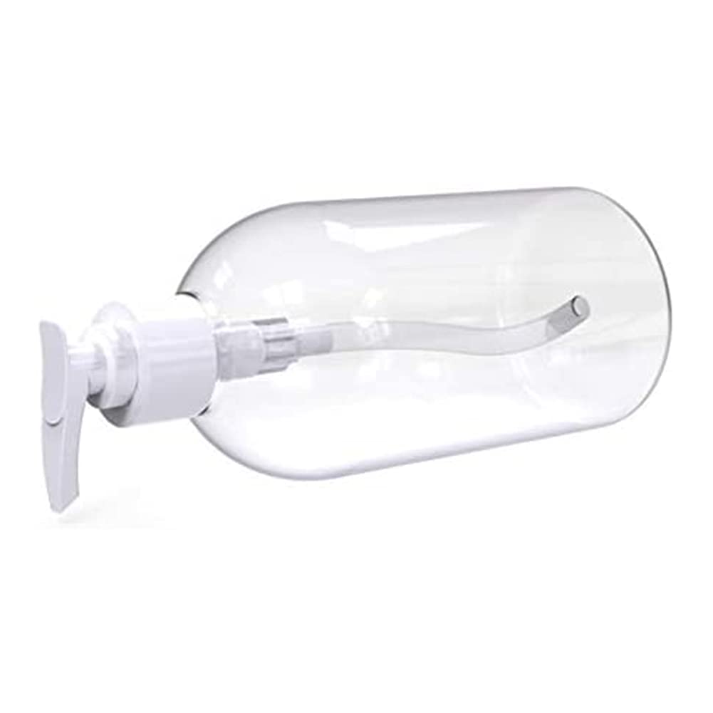VALINK 1/3 Pack 500ml Refillable Shampoo Bottles with Pump - Clear Plastic Empty Lotion Dispenser for Shampoo, Conditioner, Liquid Soap & Essential Oils - Perfect for Travel, Bathroom Storage & Salon Use