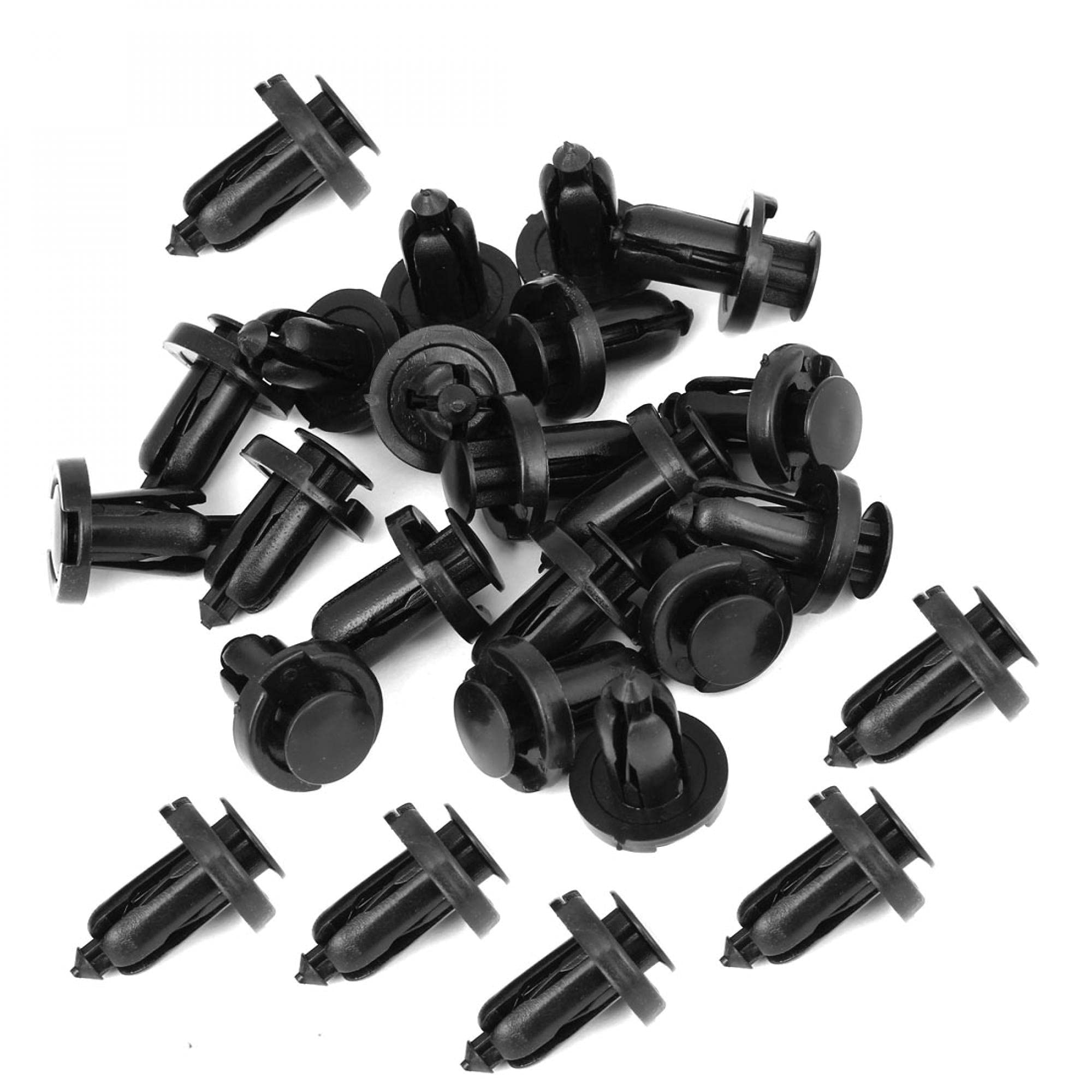 25 Pcs 10mm Hole Plastic Retainer Clips Rivets for Honda & Acura Bumper Fender - Auto Body Repair Push Fasteners for Car Interior & Exterior Trim Installation