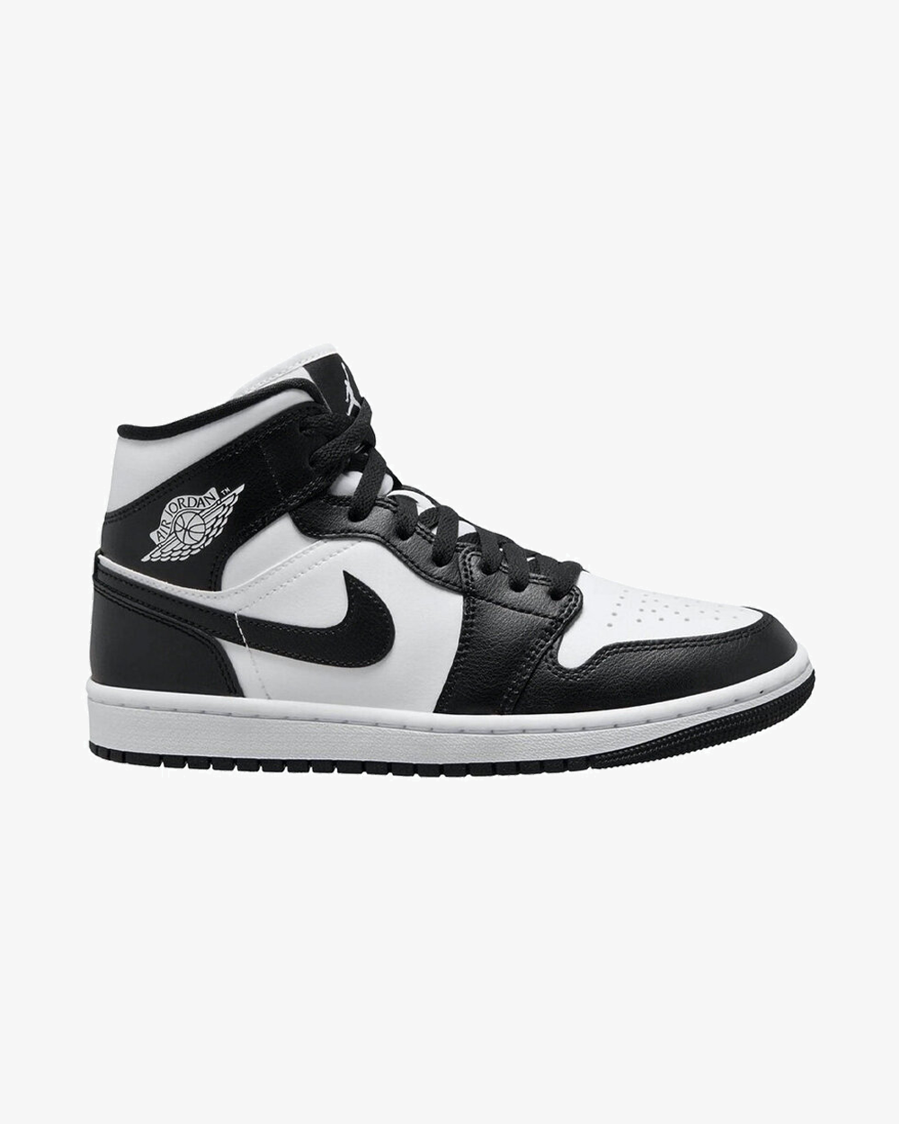 Nike Air Jordan 1 Mid WMNS Panda White Black Basketball Shoes for Women - Casual Wear, Street Style & Sneaker Collection