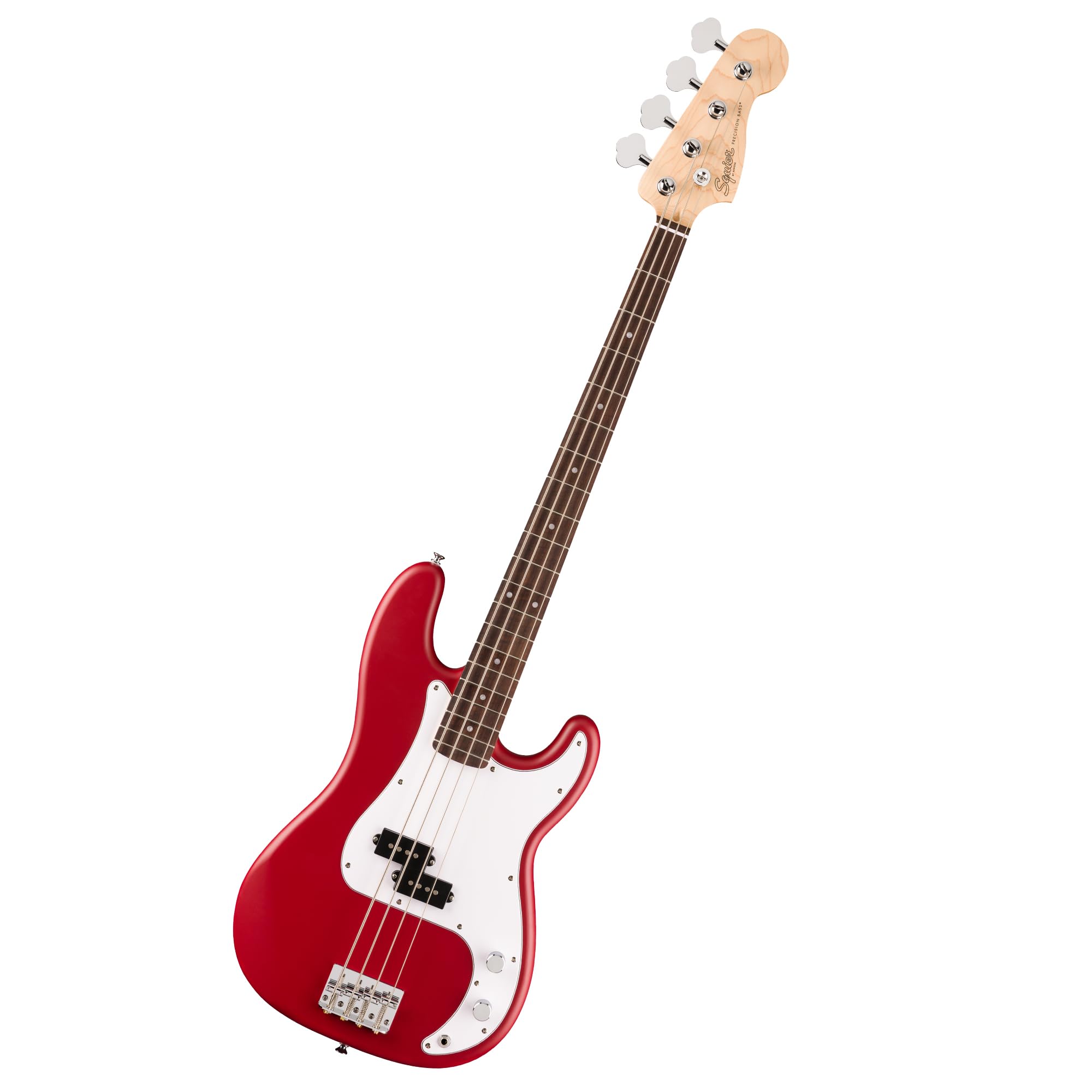 Fender Squier Debut Series Precision Bass Guitar for Beginners - Dakota Red Matte Finish with 2-Year Warranty & Free Lessons | Perfect for Practice, Recording & Live Performances