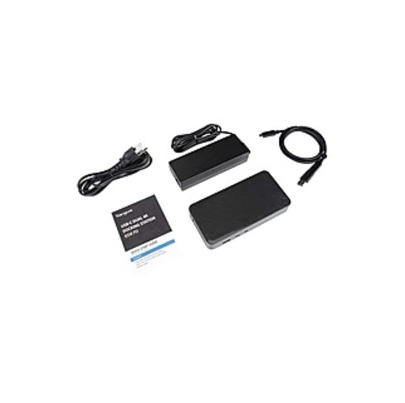 Targus Universal USB-C DV4K Docking Station with 65W Power Delivery - Dual 4K Monitor Support (3840x2160) - 4 USB Ports - Compatible with Laptops & Monitors - Ideal for Home Office & Remote Work (Renewed)