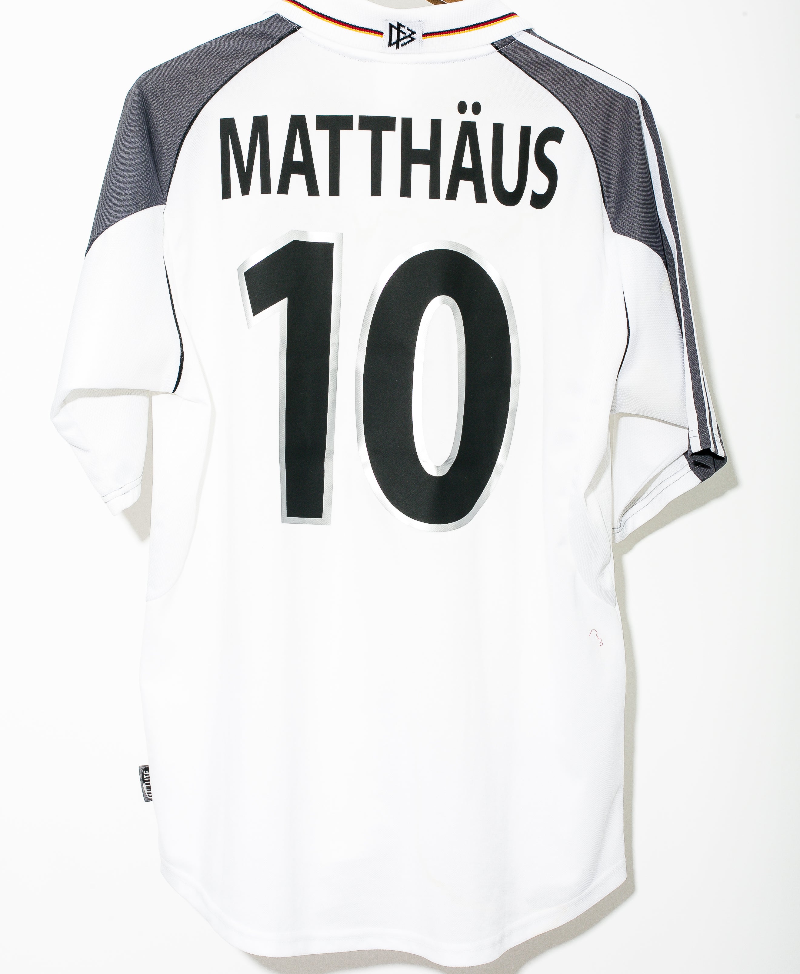 Authentic Germany 2000 Home Football Jersey #10 Lothar Matthaus - Men's Large Size for Soccer Matches & Fan Support