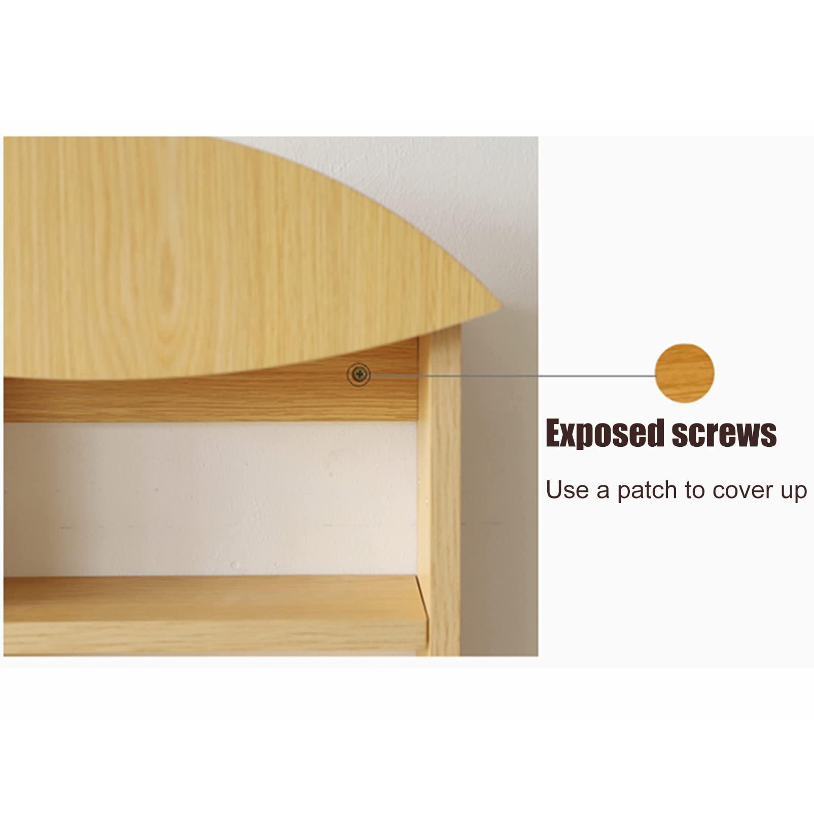 Wall Mounted Floating Computer Desk - Wood Hanging Workstation with Storage Shelves | Space Saving Convertible Desk for Home Office, Kitchen, Bedroom & Small Spaces | Multi-Purpose as Workbench, Dining Table, Makeup Vanity & Dresser
