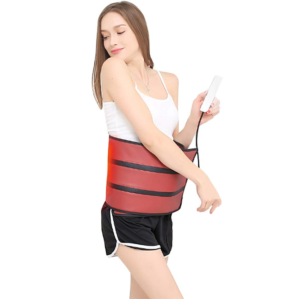 TANGIST Lumbar Support Brace with Far Infrared Heating & Massage - Adjustable Lower Back Pain Relief Belt for Men & Women - Remote Control, Weight Loss Aid - Perfect for Office Work, Driving & Post-Surgery Recovery