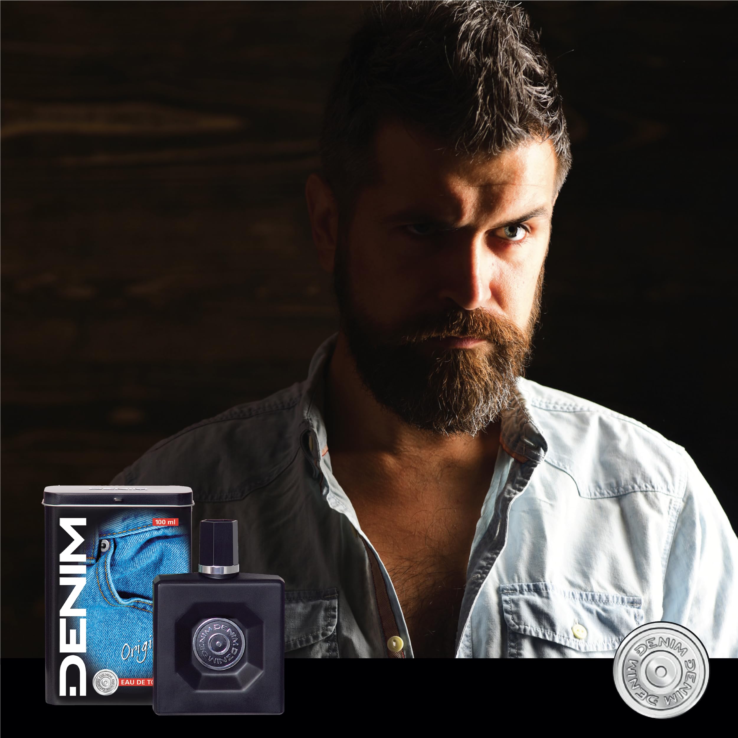 100% Original Denim Cologne for Men - Long Lasting Fragrance for Everyday Wear & Special Occasions