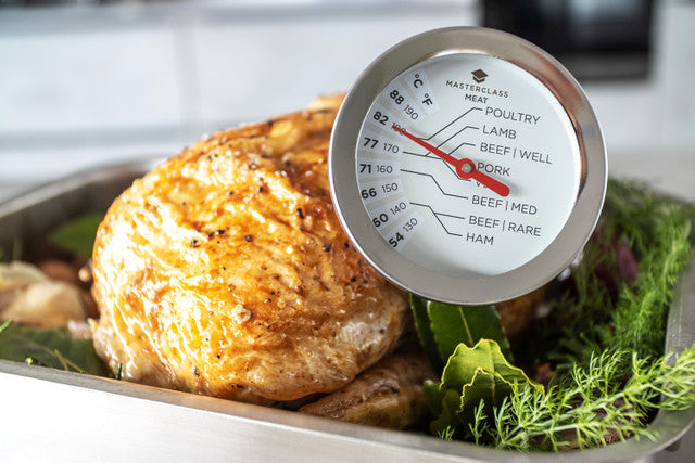 Masterclass Digital Meat Thermometer - Instant Read, Waterproof & Accurate for Grilling, Smoking, BBQ & Cooking - Perfect for Home Chefs & Outdoor Enthusiasts
