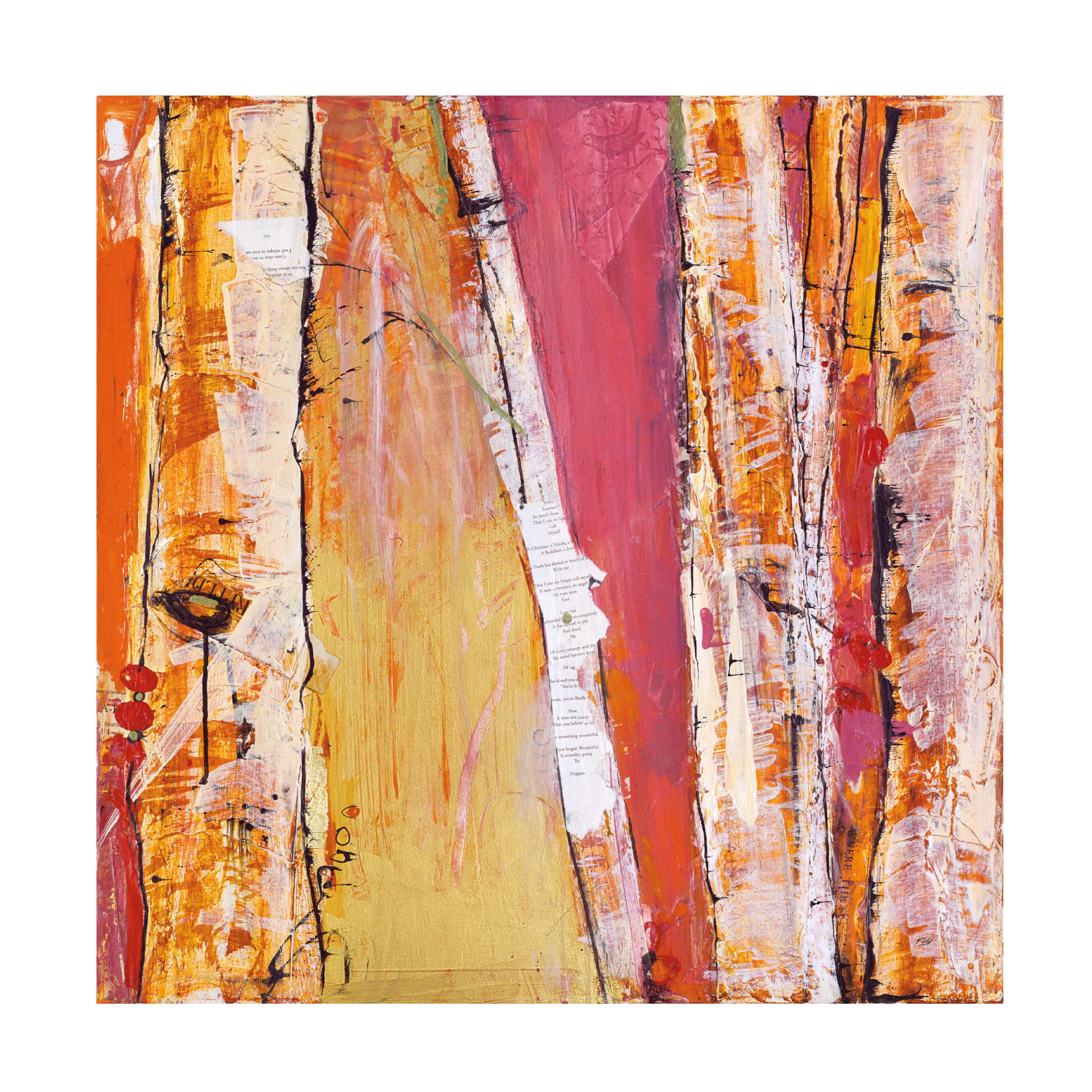 Kellie Day 'Where the Sun Sleeps I' Canvas Wall Art Print - Modern Abstract Landscape Painting for Living Room, Bedroom & Office Decor