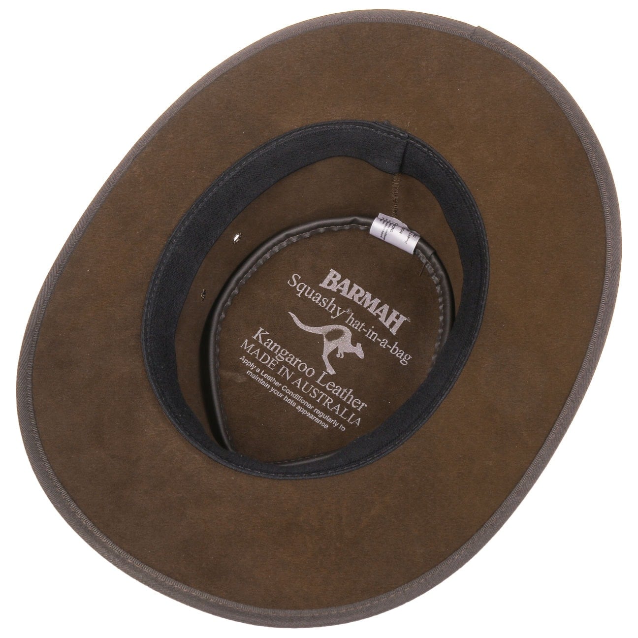 BARMAH Squashy Crackle Kangaroo Hat - Soft & Stylish Unisex Kangaroo Leather Hat for Men & Women - Perfect for Outdoor Adventures, Hiking, and Fashion Statements