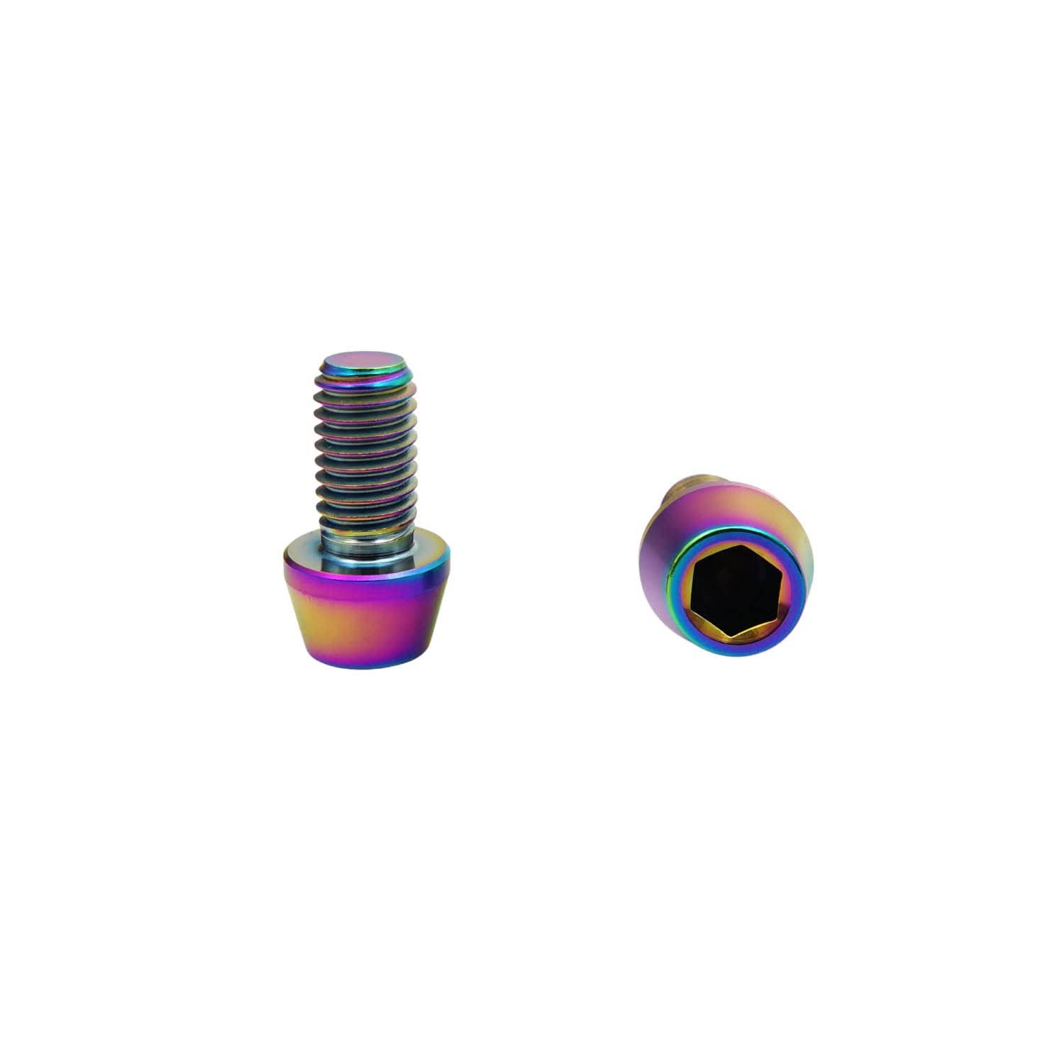Rainbow Titanium M8 Bolts 5Pcs - Bike Stem Screws for Cycling