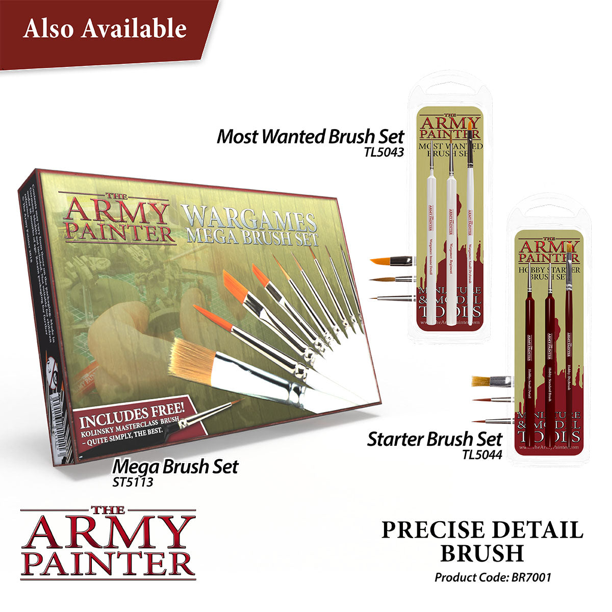 Professional Hobby Brush Set for Miniature Painting - Ultra Fine Detail Art Brushes for Model Kits, Warhammer, Gundam - Perfect for Acrylic & Oil Painting, DIY Crafts, Cosplay Makeup