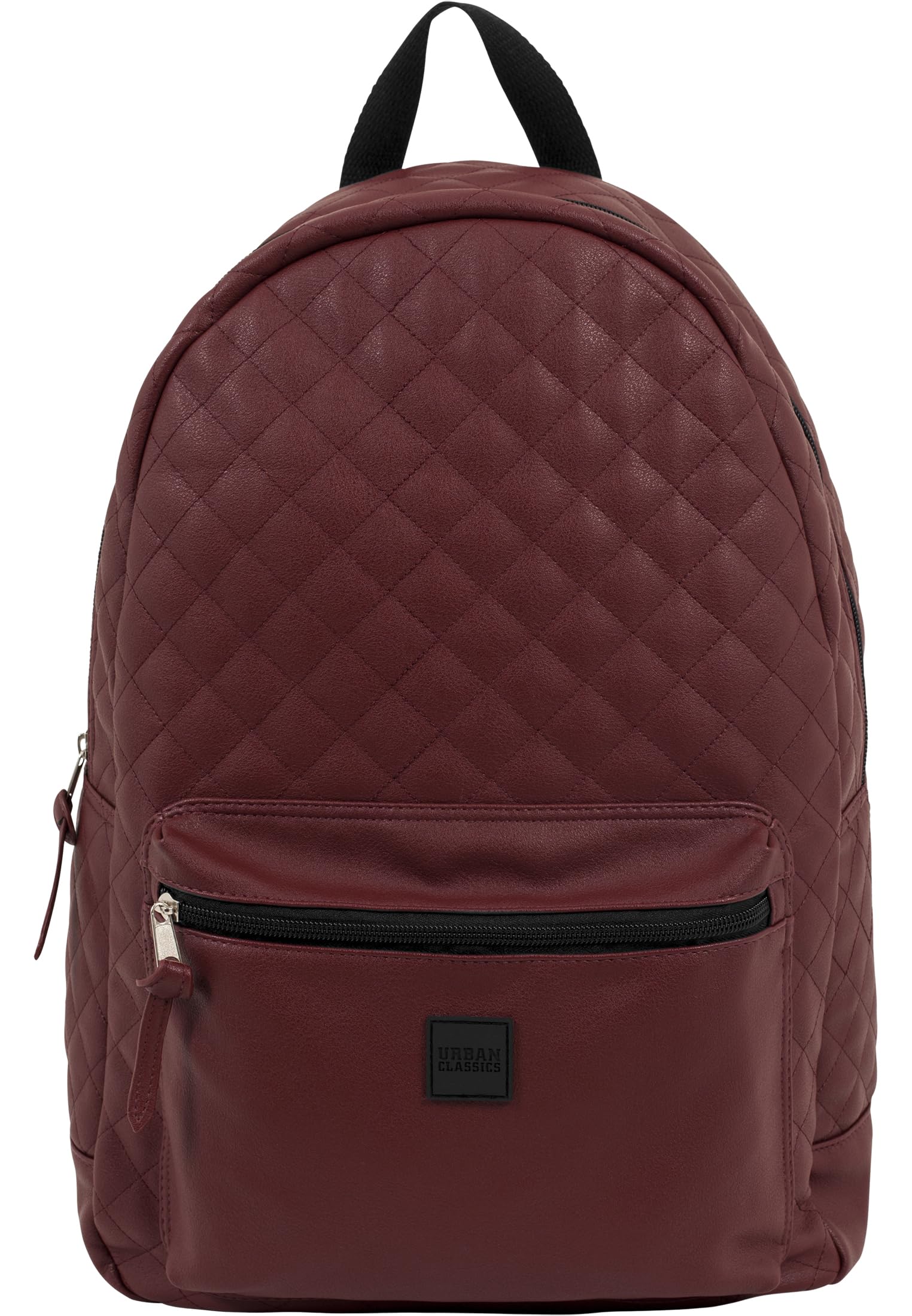 Premium Diamond Quilted Leather Backpack in Bordeaux - Stylish Laptop Bag for Work, Travel & College | Water-Resistant & Spacious Design