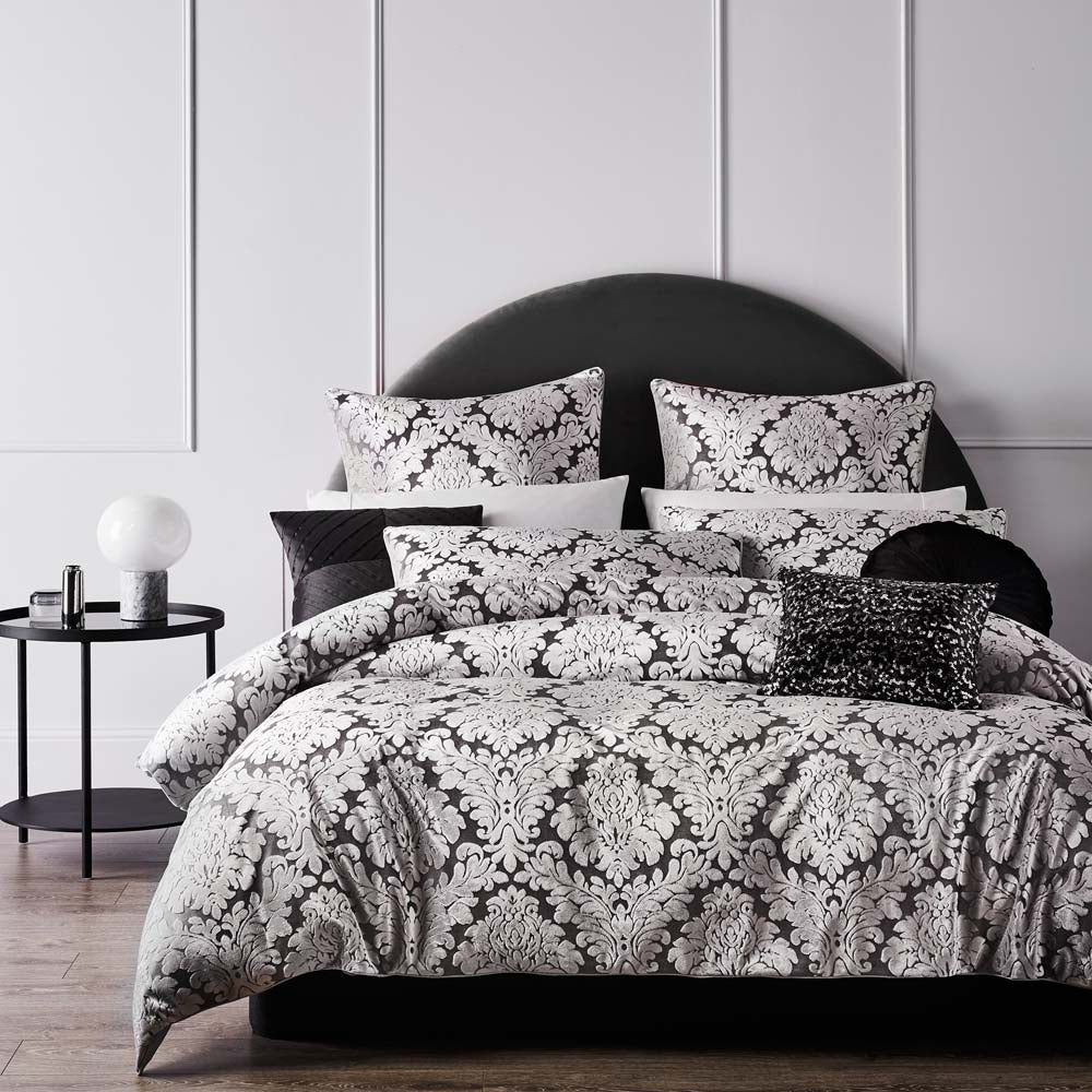 Constantine Smoke Quilt Cover Set - Super King Size Bedding for Luxurious Comfort | Perfect for Master Bedrooms & Guest Rooms