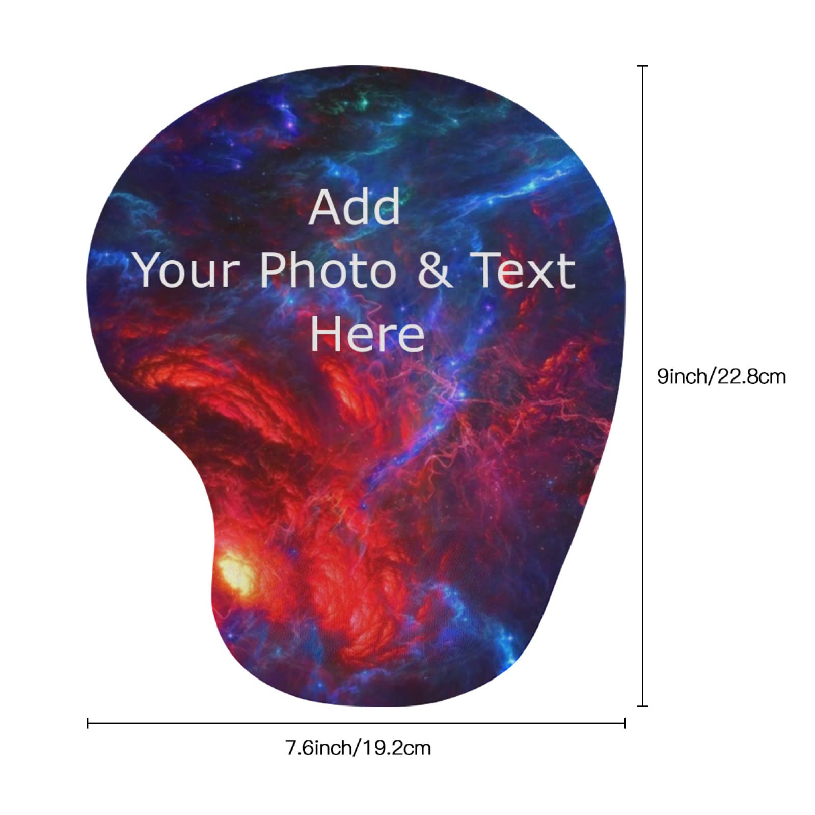 Custom Photo & Text Gaming Mouse Pad - Personalized Desk Mat for Home & Office Use | Perfect for Work, Gaming & Computer Setup
