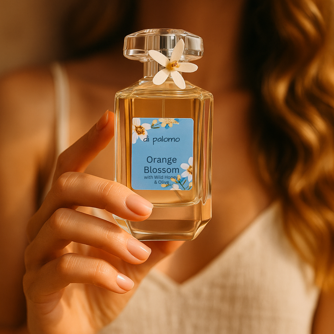 Di Palomo Orange Blossom with Honey & Olive Eau de Parfum 100ml - Luxurious Floral Scent for Women, Long-Lasting Fragrance for Date Night & Special Occasions