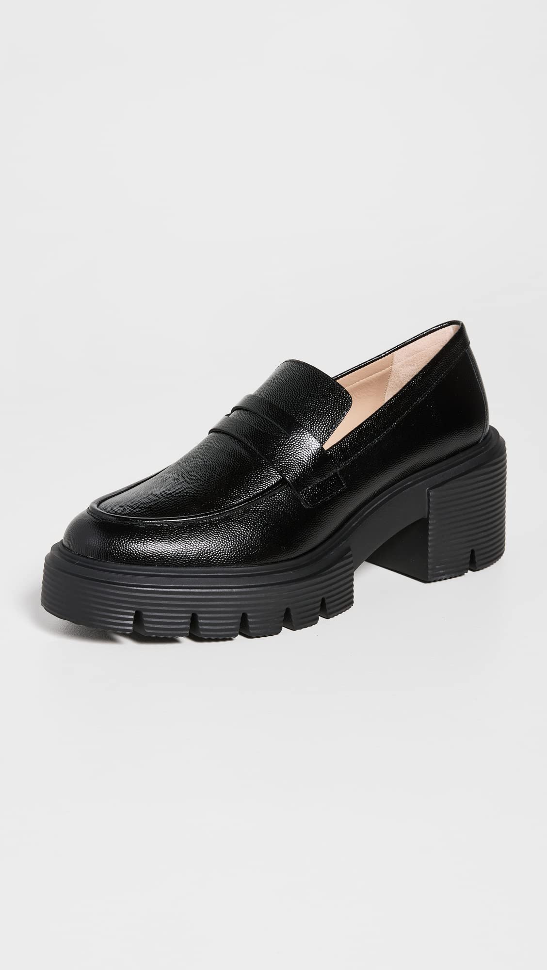 Stuart Weitzman Women's Soho Loafers - Comfortable Leather Slip-On Shoes for Work, Office & Casual Wear | Stylish & Durable Women's Loafers for Everyday Use