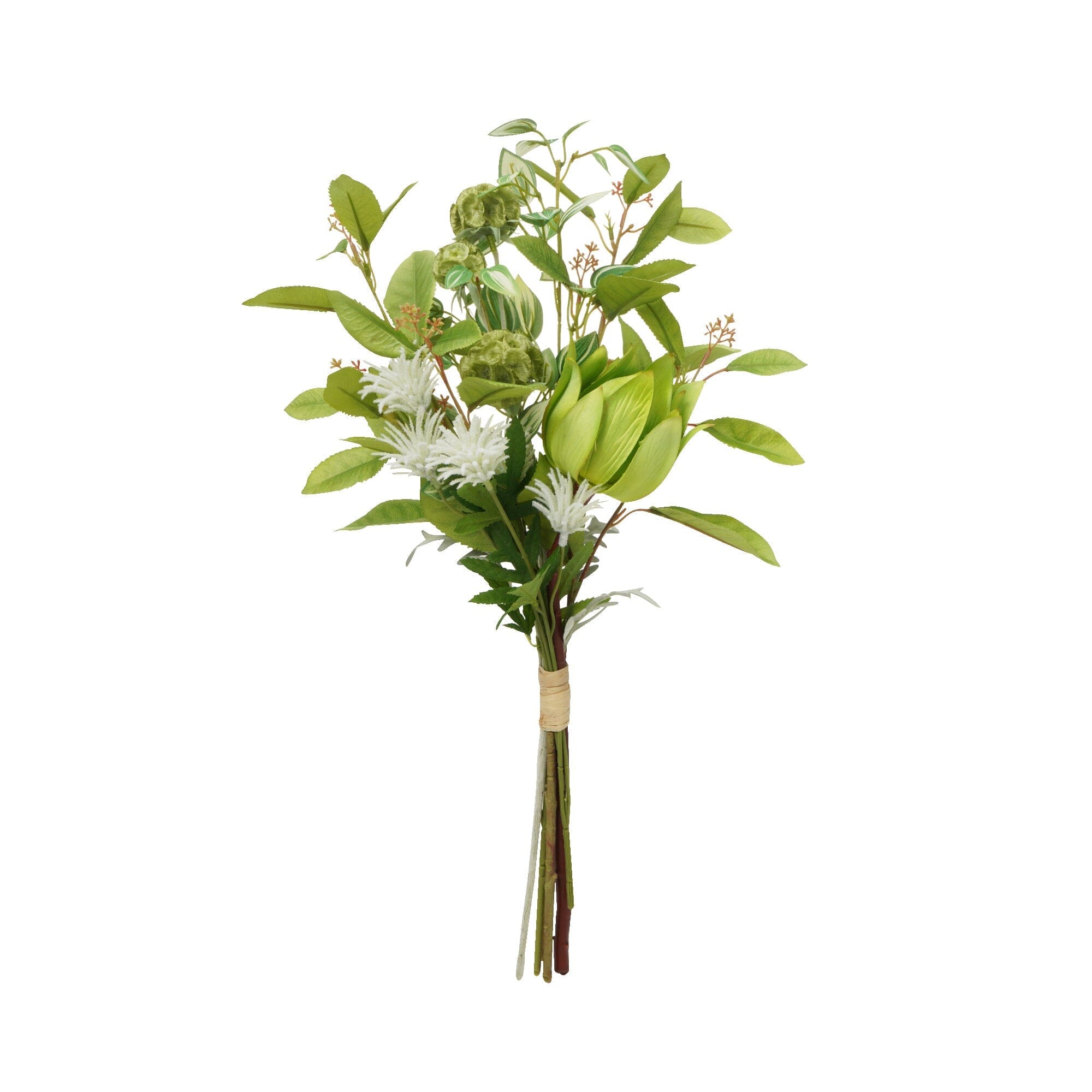 Bouquet Leaf Mix Yellow Green - Artificial Foliage for Floral Arrangements, Wedding Decor, and Home Centerpieces
