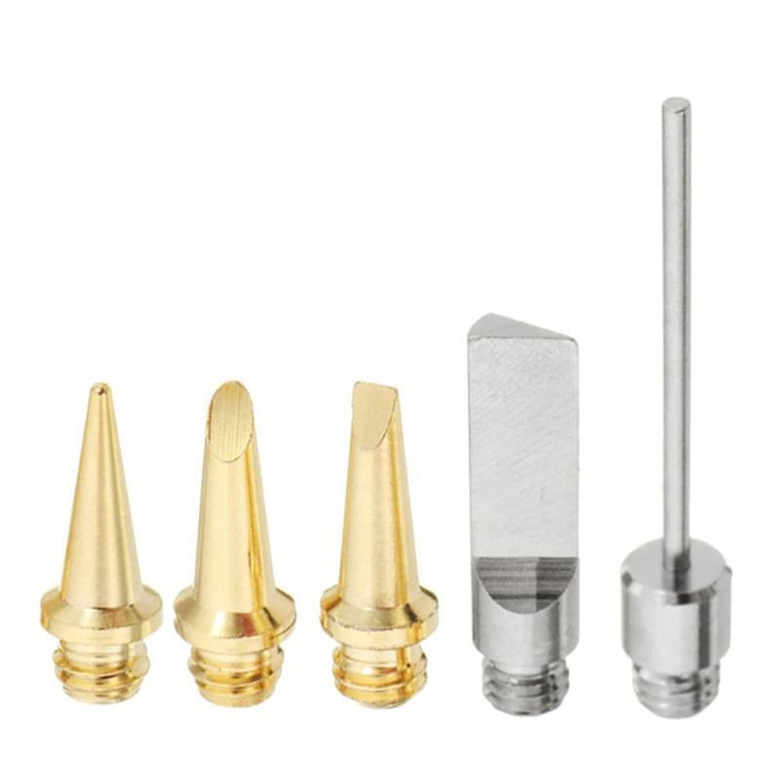 **5PCS HS-1115K Butane Gas Soldering Iron Tips - Cordless Soldering Iron Gun Welding Kit with Torch Pen Tools - Easy to Replace for DIY, Electronics Repair & Jewelry Making**
