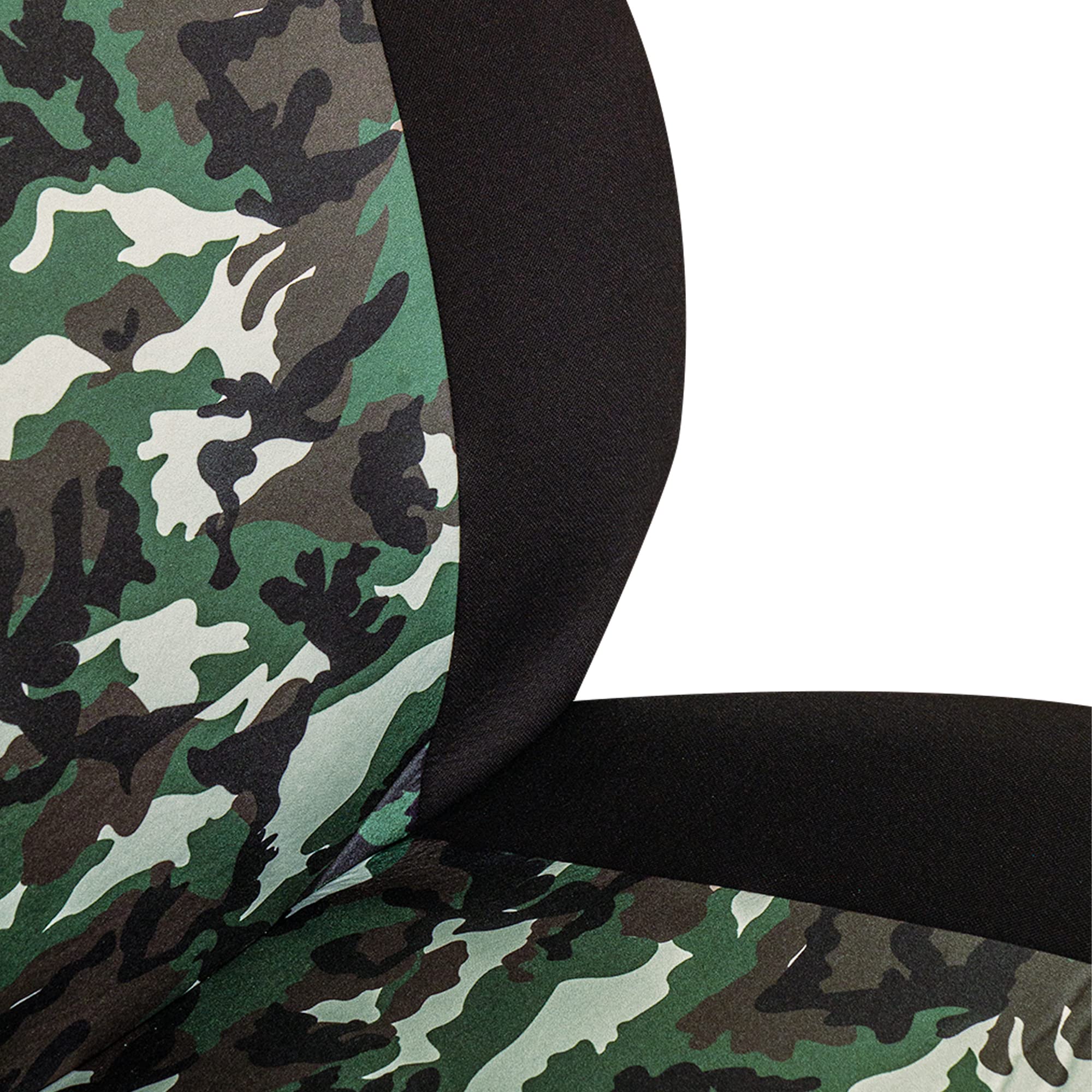 FH Group Full Set Hunting Print Car Seat Covers - Universal Fit for SUV, Sedan, Van | Low Back Front & Solid Back Seat Covers | Washable & Durable | Perfect for Outdoor Adventures, Hunting Trips & Daily Commute