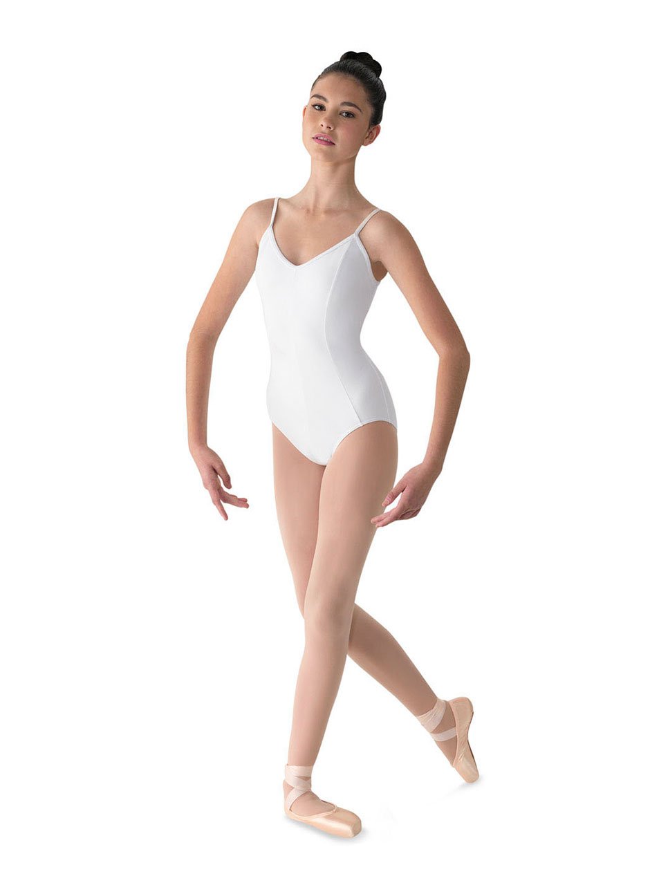 Mirella Women's Microlux Princess Seam V-Front Camisole Dance Leotard for Ballet, Jazz & Contemporary Performance